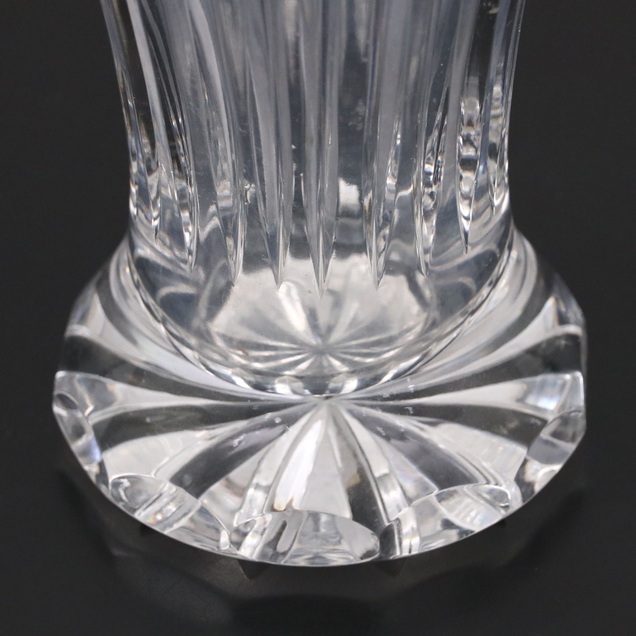 Nachtmann Crystal Candelabra with Crystal Clear Industries "Chardoney" Vase