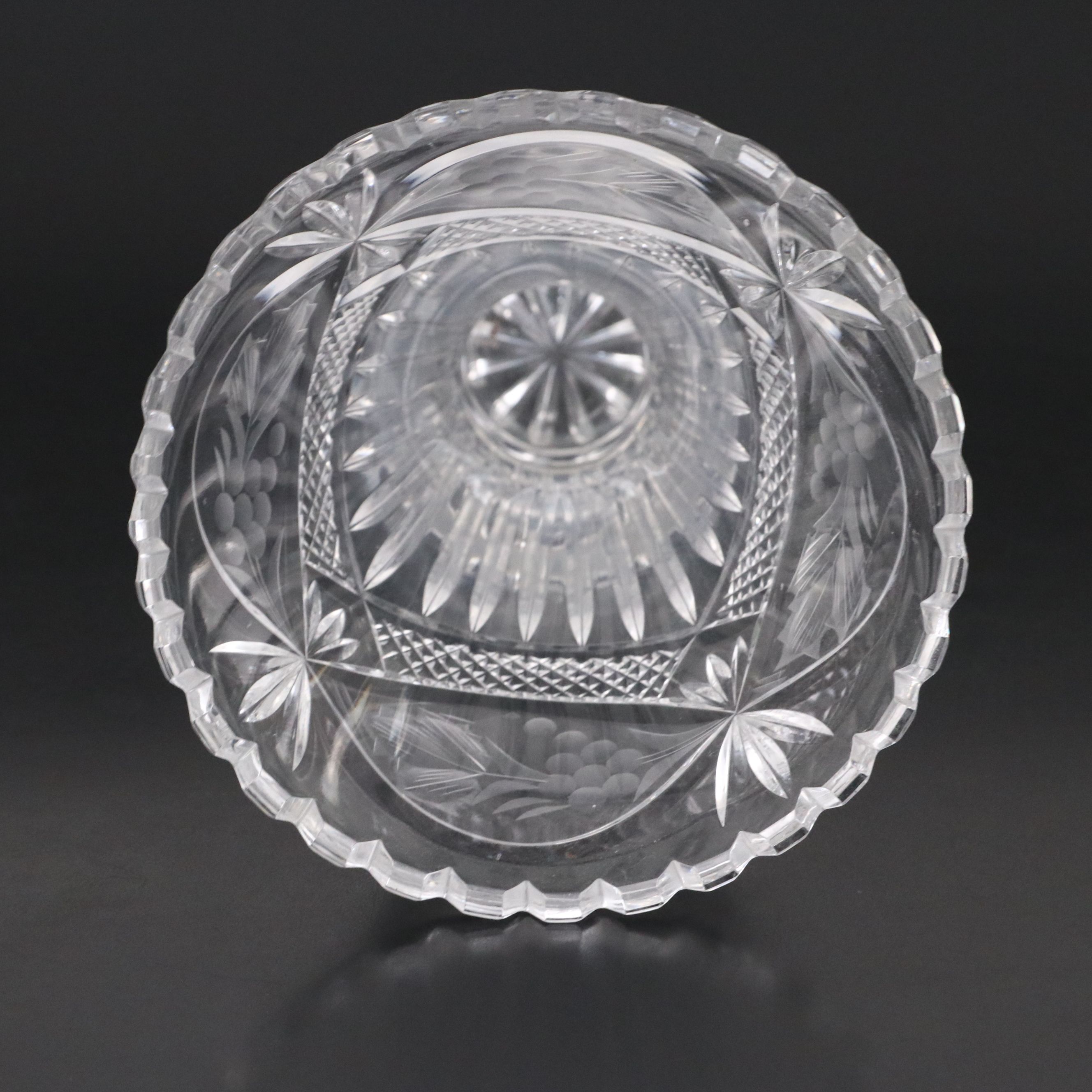 Nachtmann Crystal Candelabra with Crystal Clear Industries "Chardoney" Vase