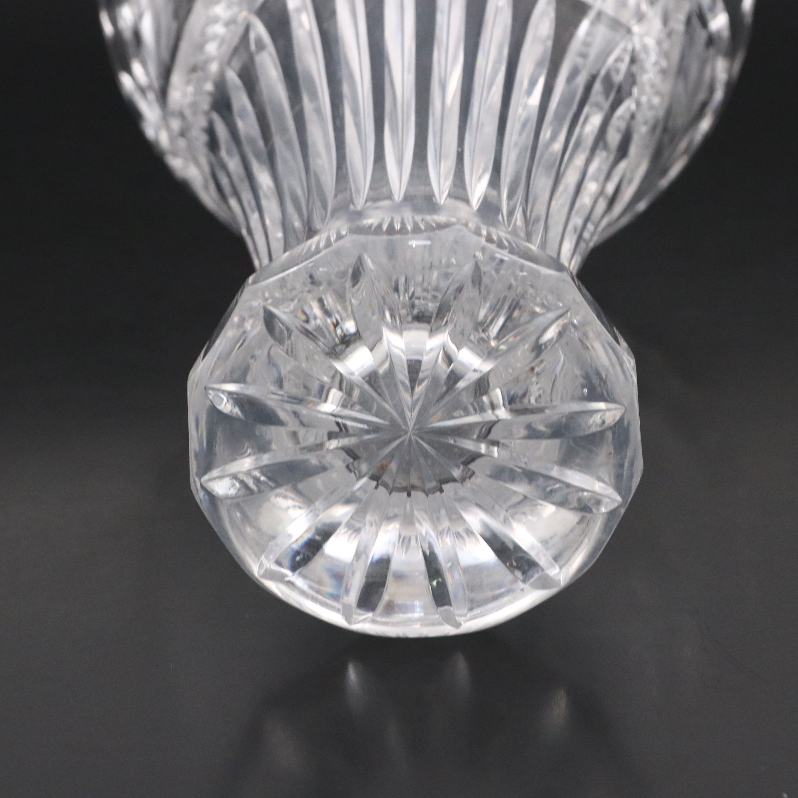 Nachtmann Crystal Candelabra with Crystal Clear Industries "Chardoney" Vase