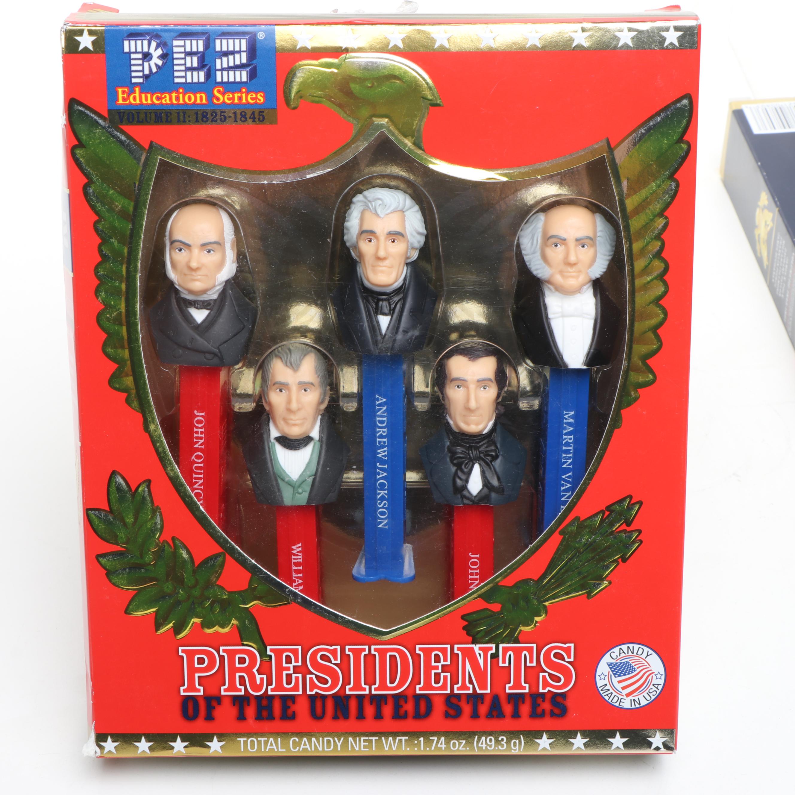 Pez Education Series "Presidents of the United States" Pez Dispensers