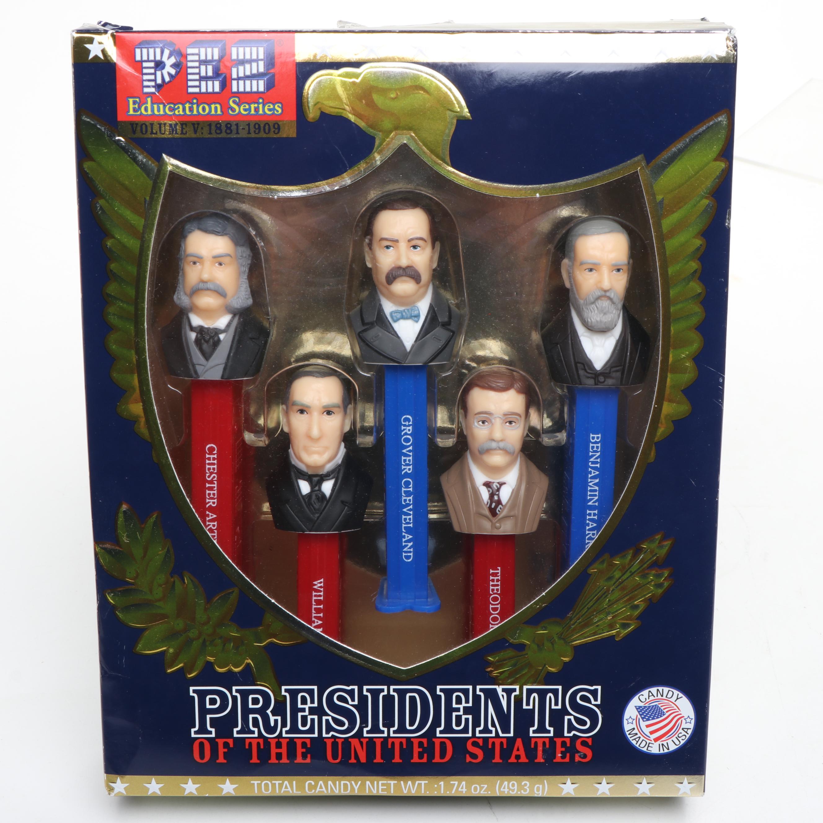 Pez Education Series "Presidents of the United States" Pez Dispensers