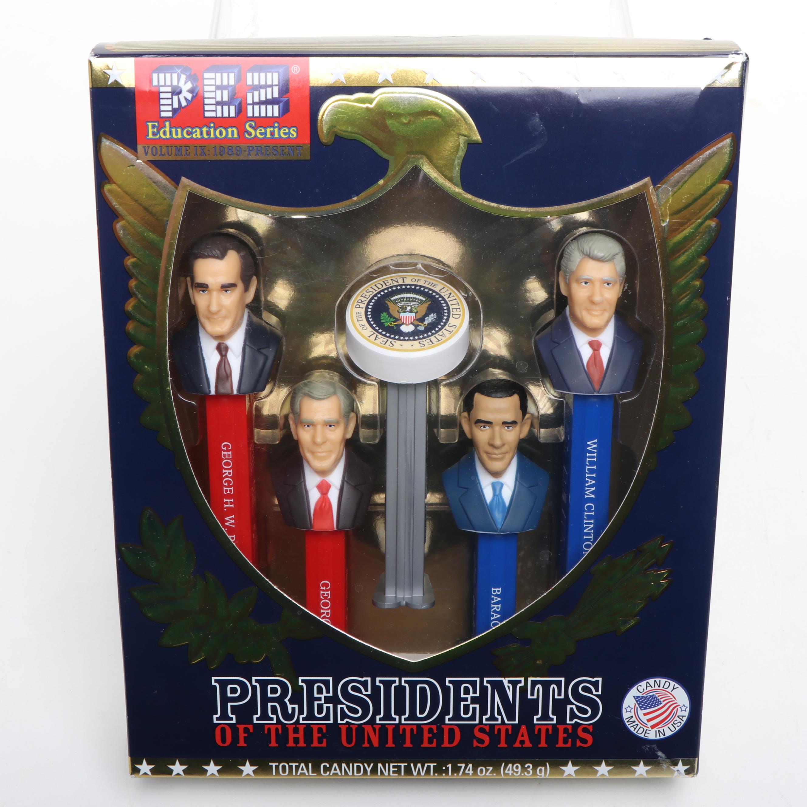 Pez Education Series "Presidents of the United States" Pez Dispensers