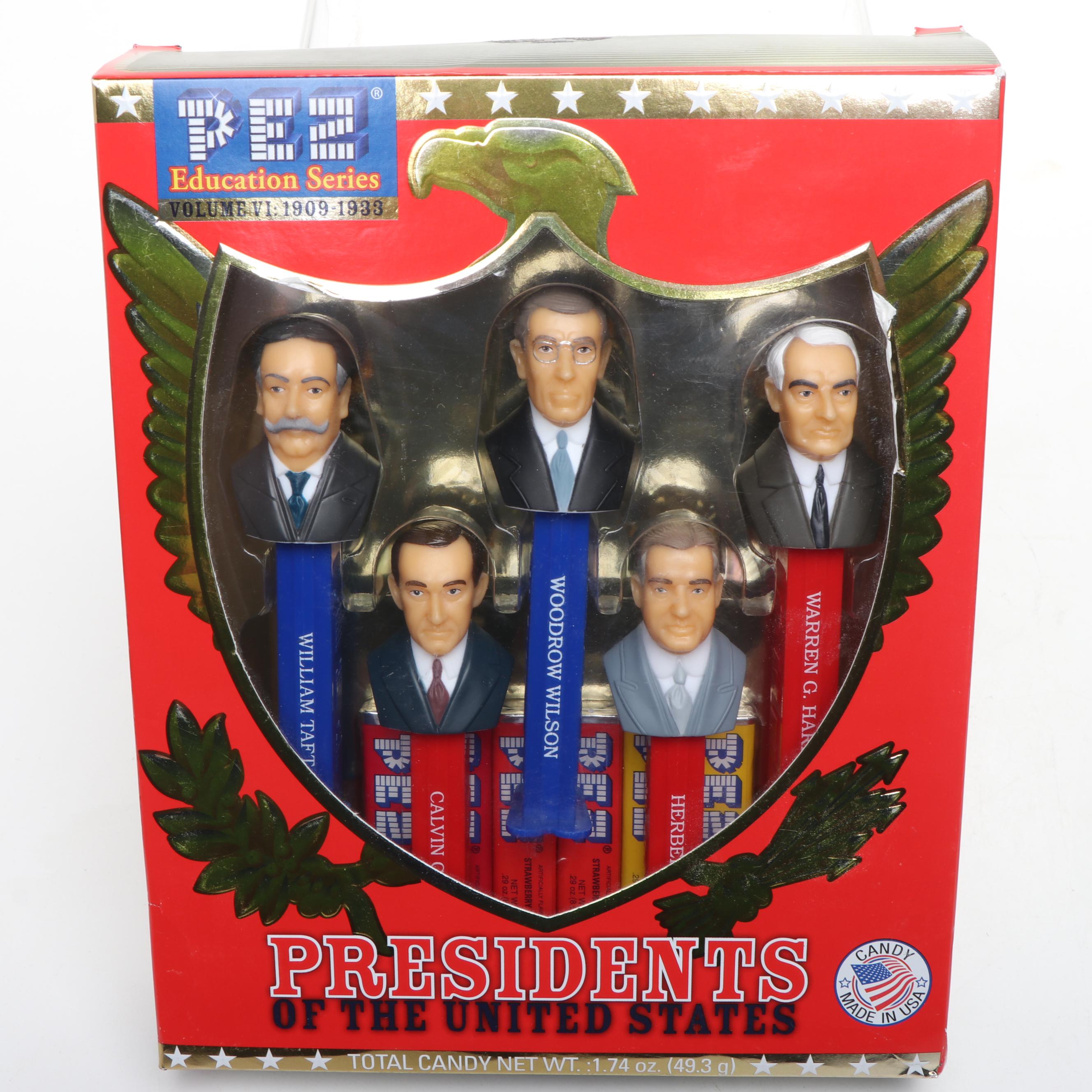 Pez Education Series "Presidents of the United States" Pez Dispensers