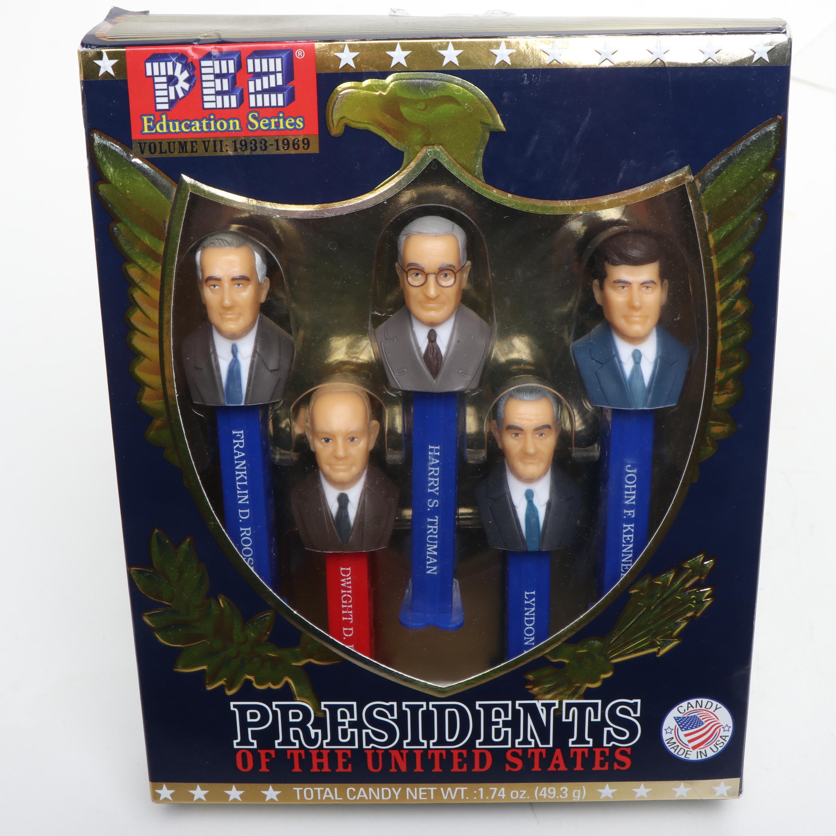 Pez Education Series "Presidents of the United States" Pez Dispensers
