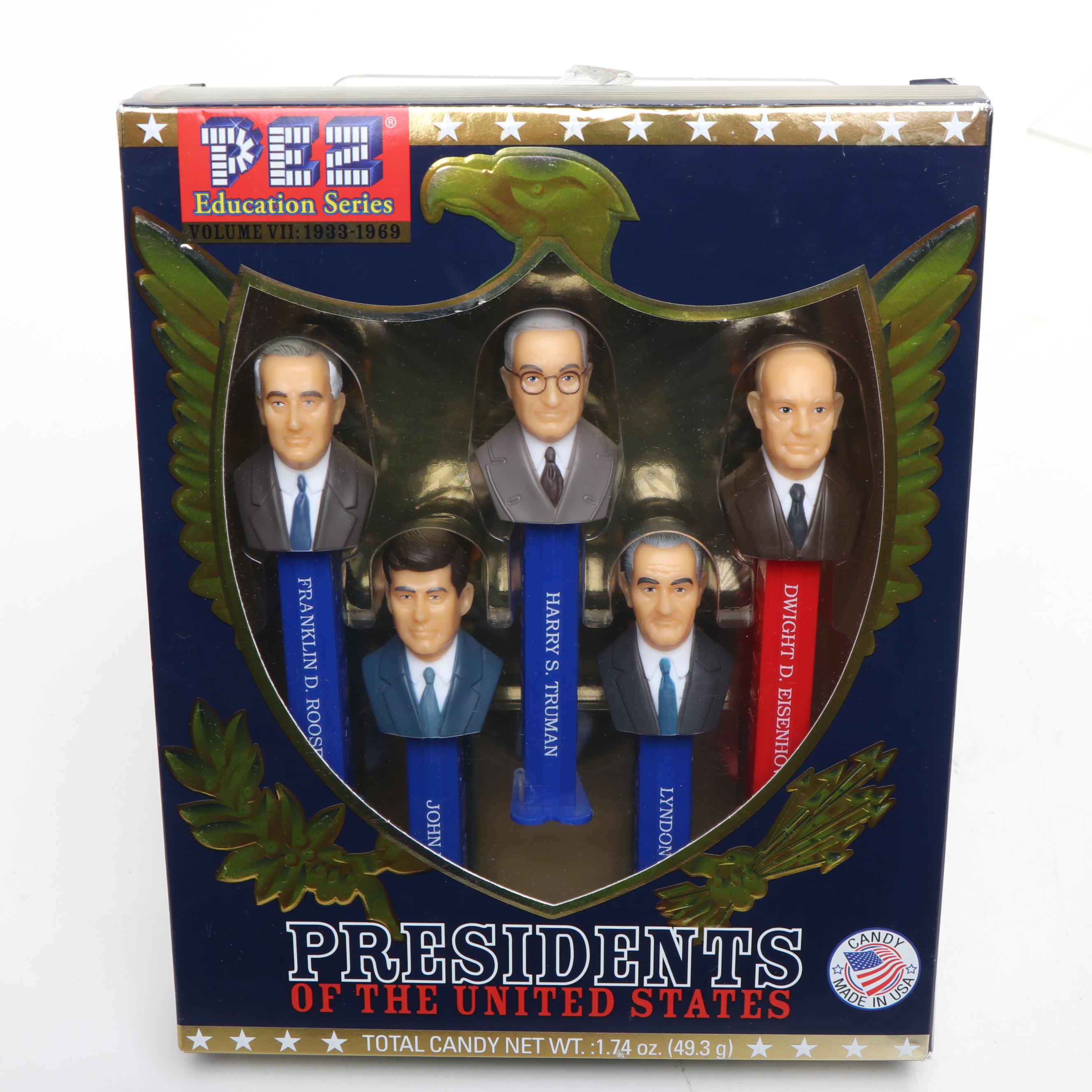 Pez Education Series "Presidents of the United States" Pez Dispensers