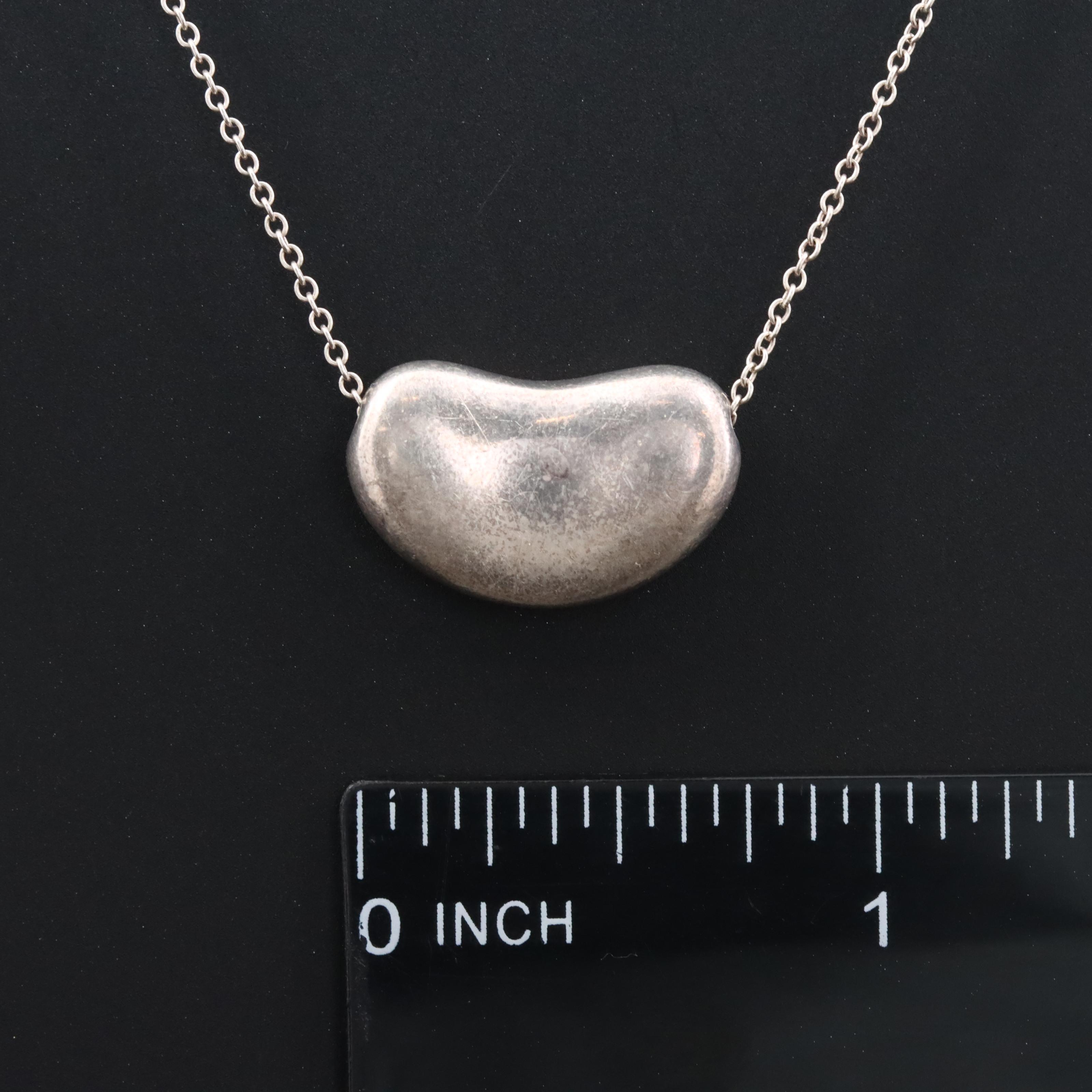 Elsa Peretti for Tiffany & Co. Sterling Bean Design Necklace