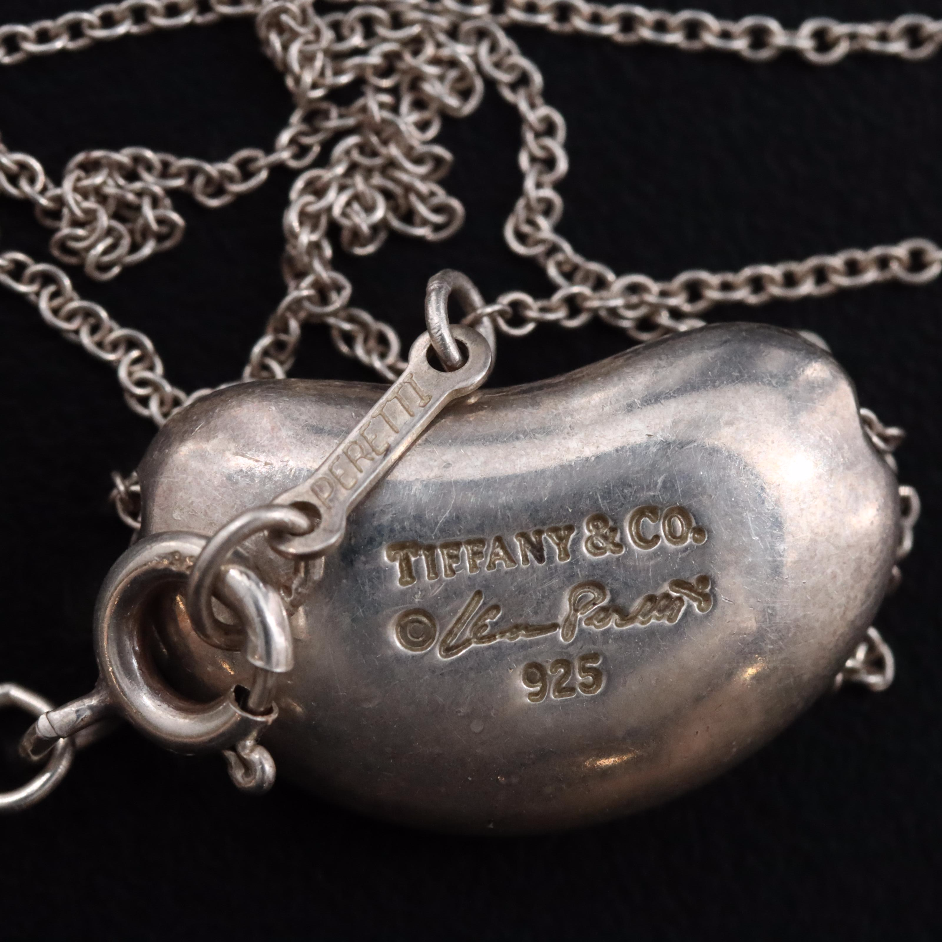 Elsa Peretti for Tiffany & Co. Sterling Bean Design Necklace