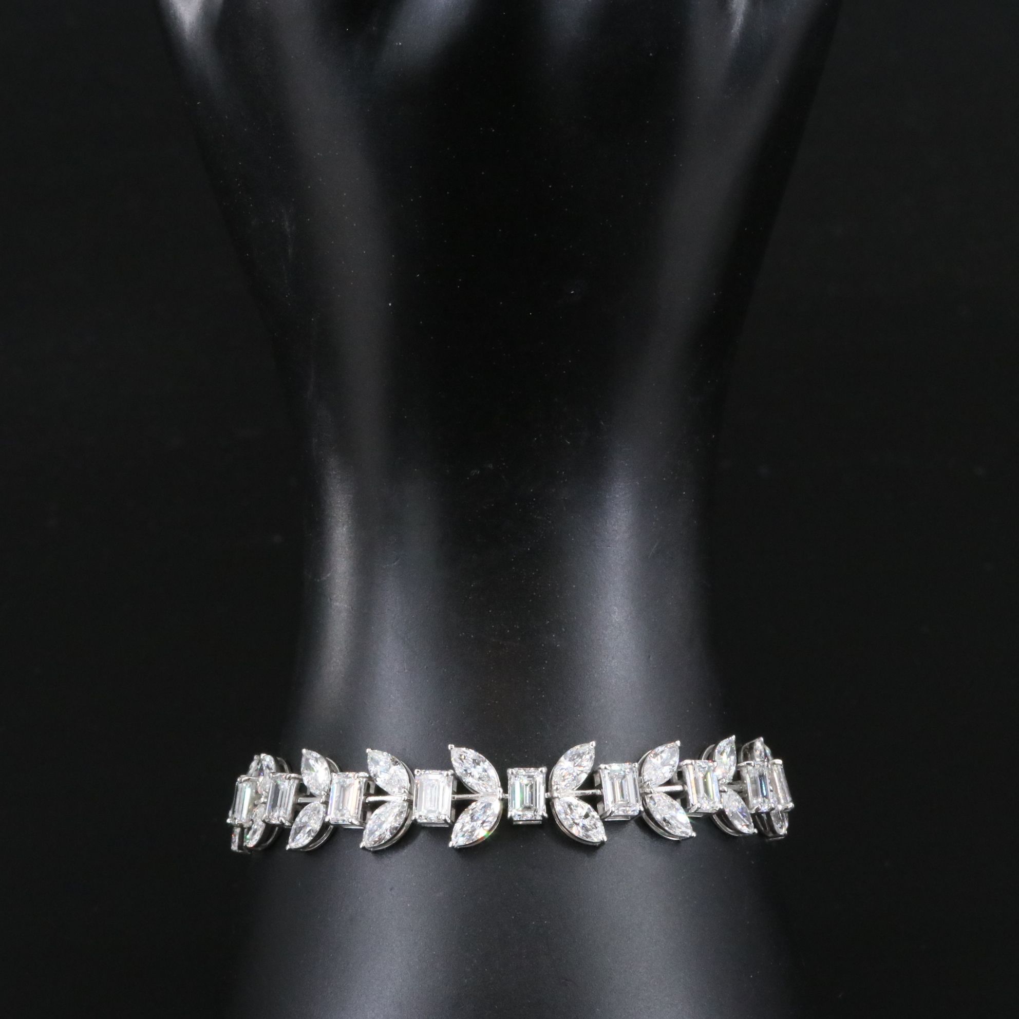 Platinum 23.94 CTW Lab Grown Diamond Bracelet