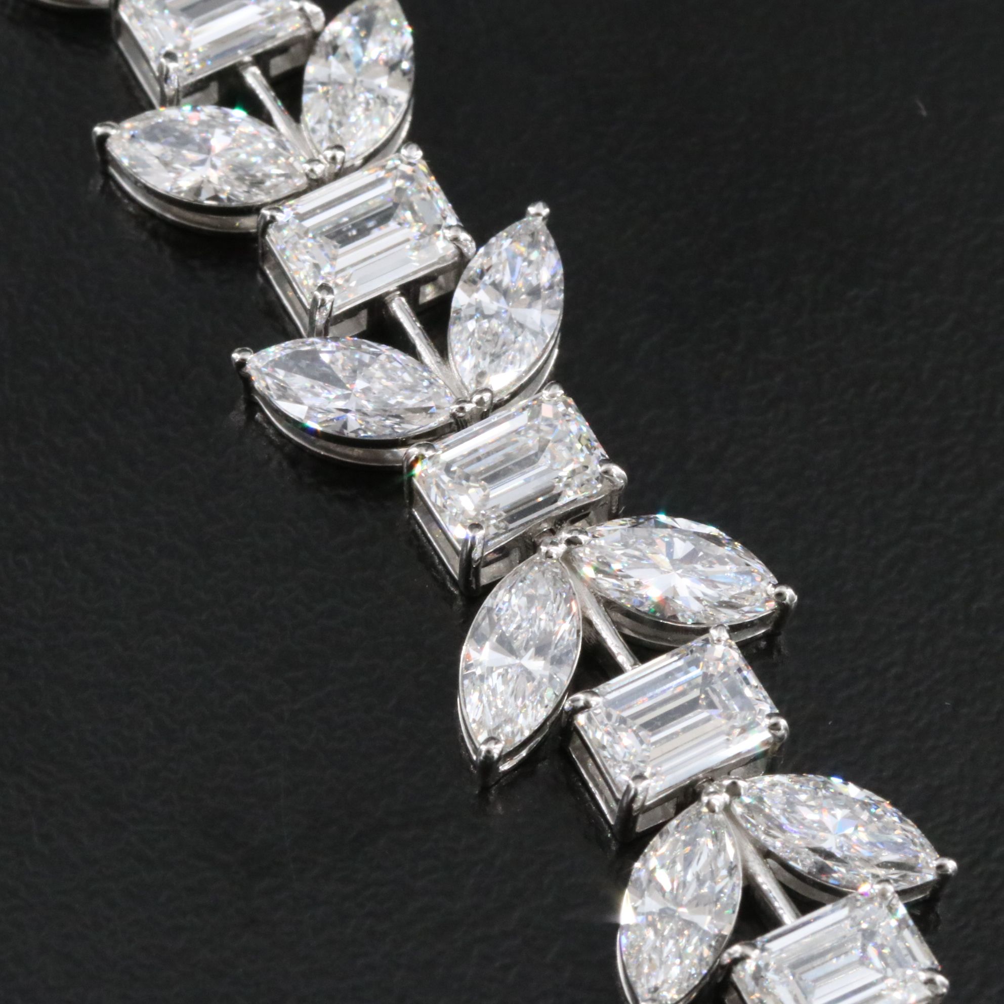 Platinum 23.94 CTW Lab Grown Diamond Bracelet