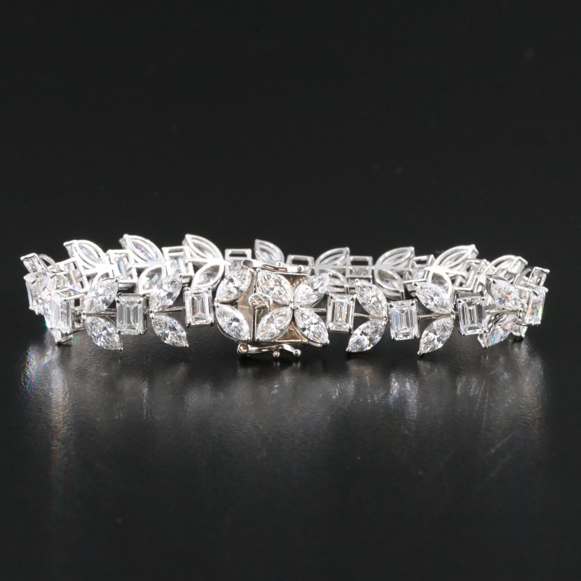 Platinum 23.94 CTW Lab Grown Diamond Bracelet