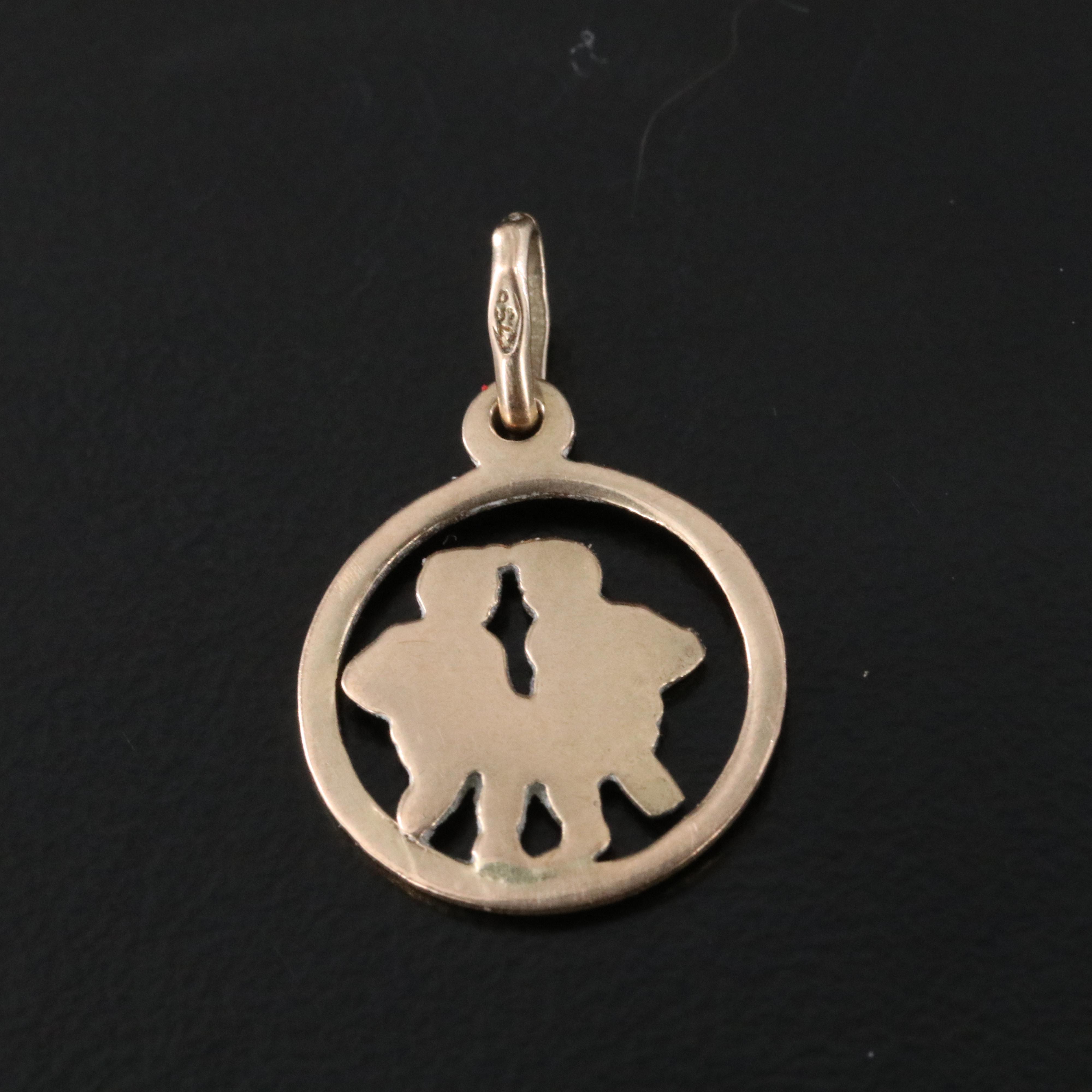 Italian 18K Figural Pendant