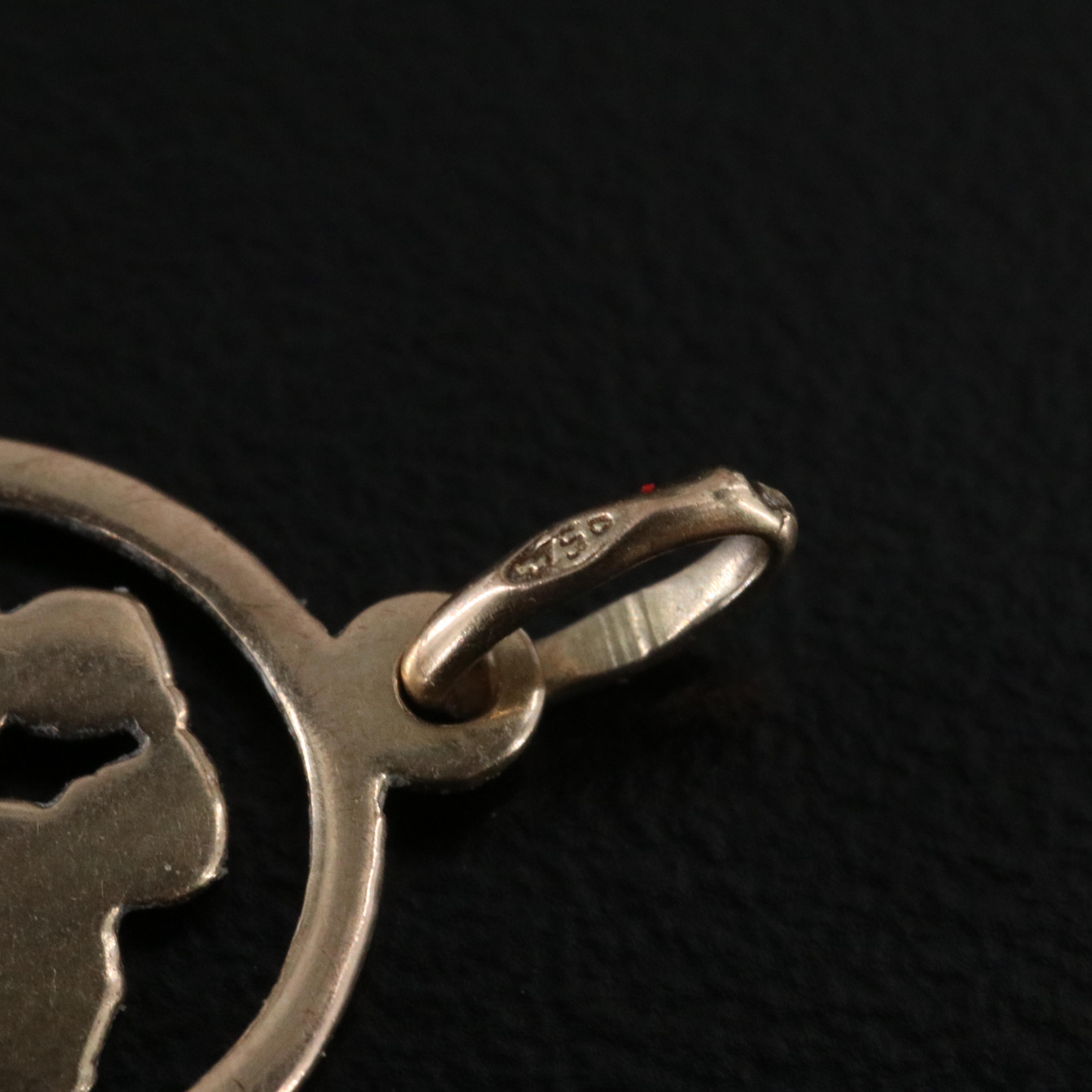 Italian 18K Figural Pendant