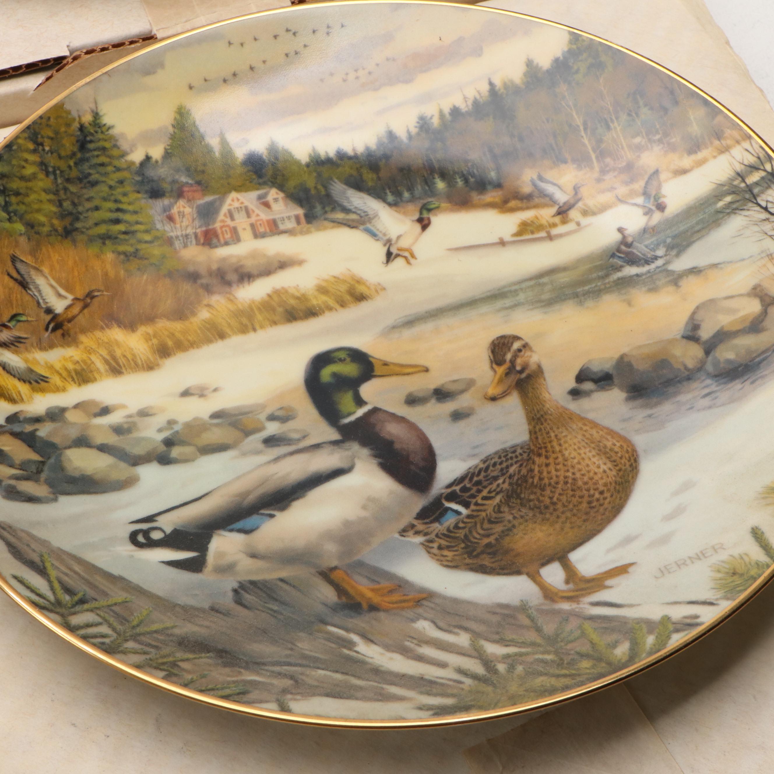 Bart Jerner "Living with Nature: Jerner's Ducks" Ceramic Collector Plates