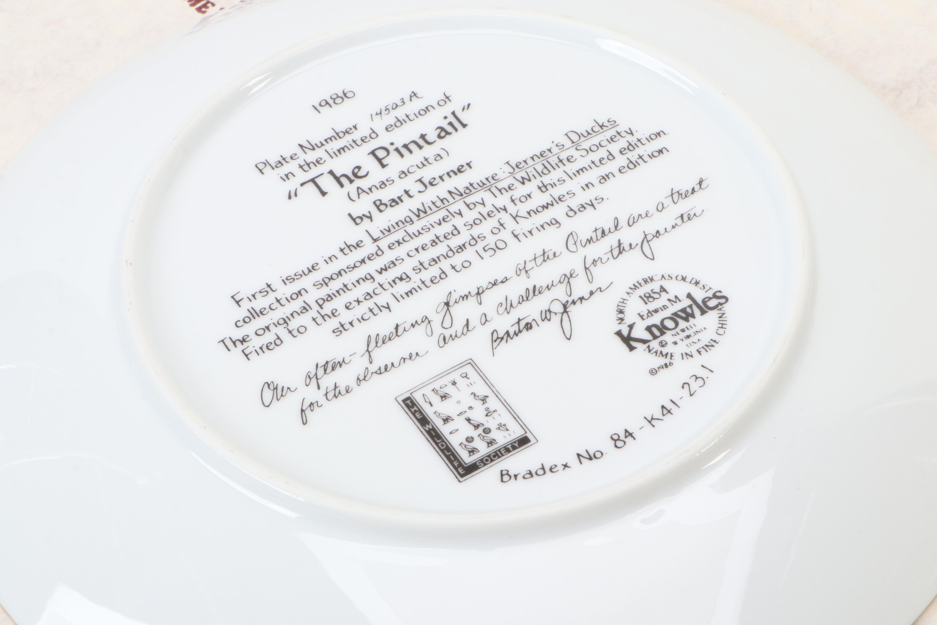 Bart Jerner "Living with Nature: Jerner's Ducks" Ceramic Collector Plates