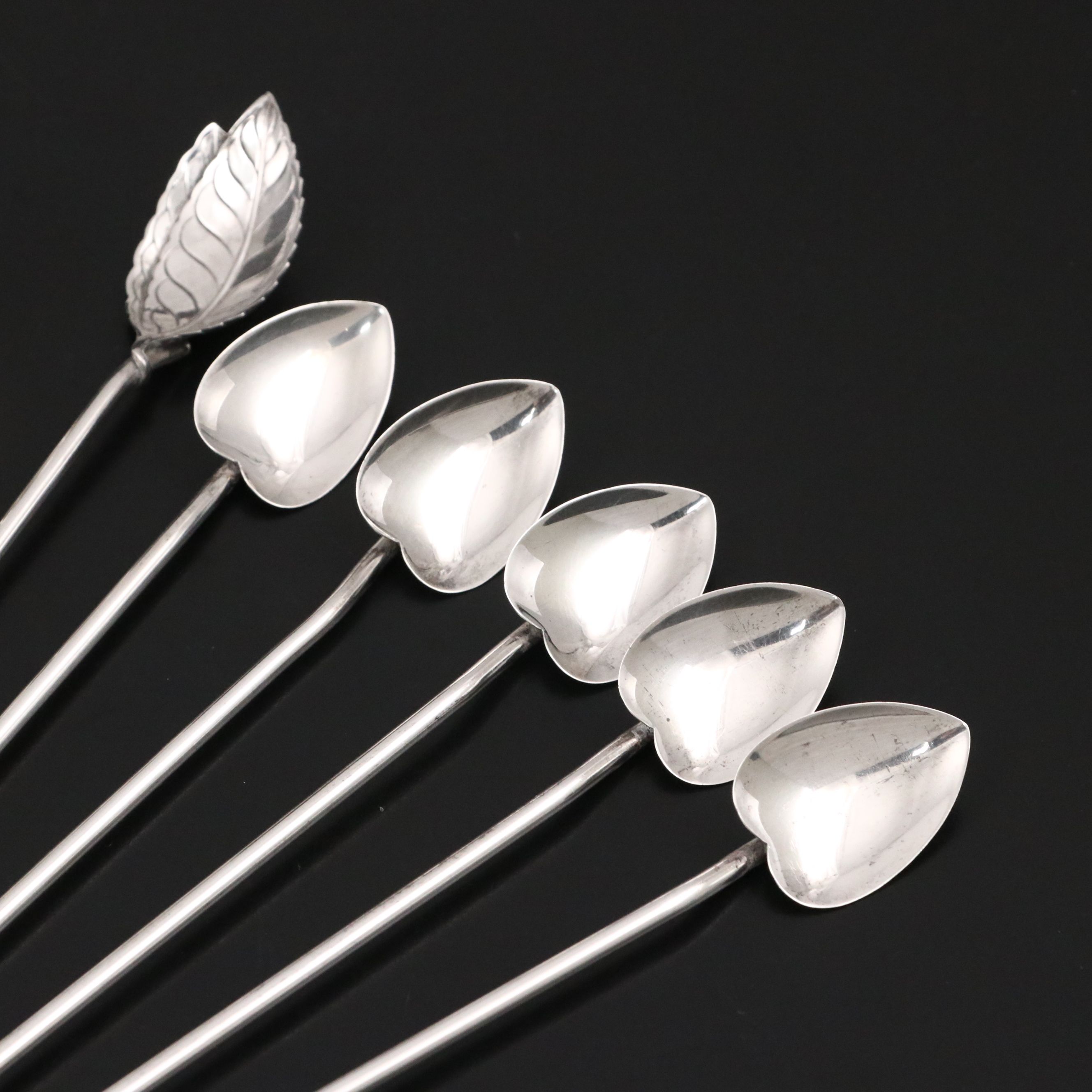 Tiffany & Co. with Other Sterling Silver Sipping Spoons and Shakers