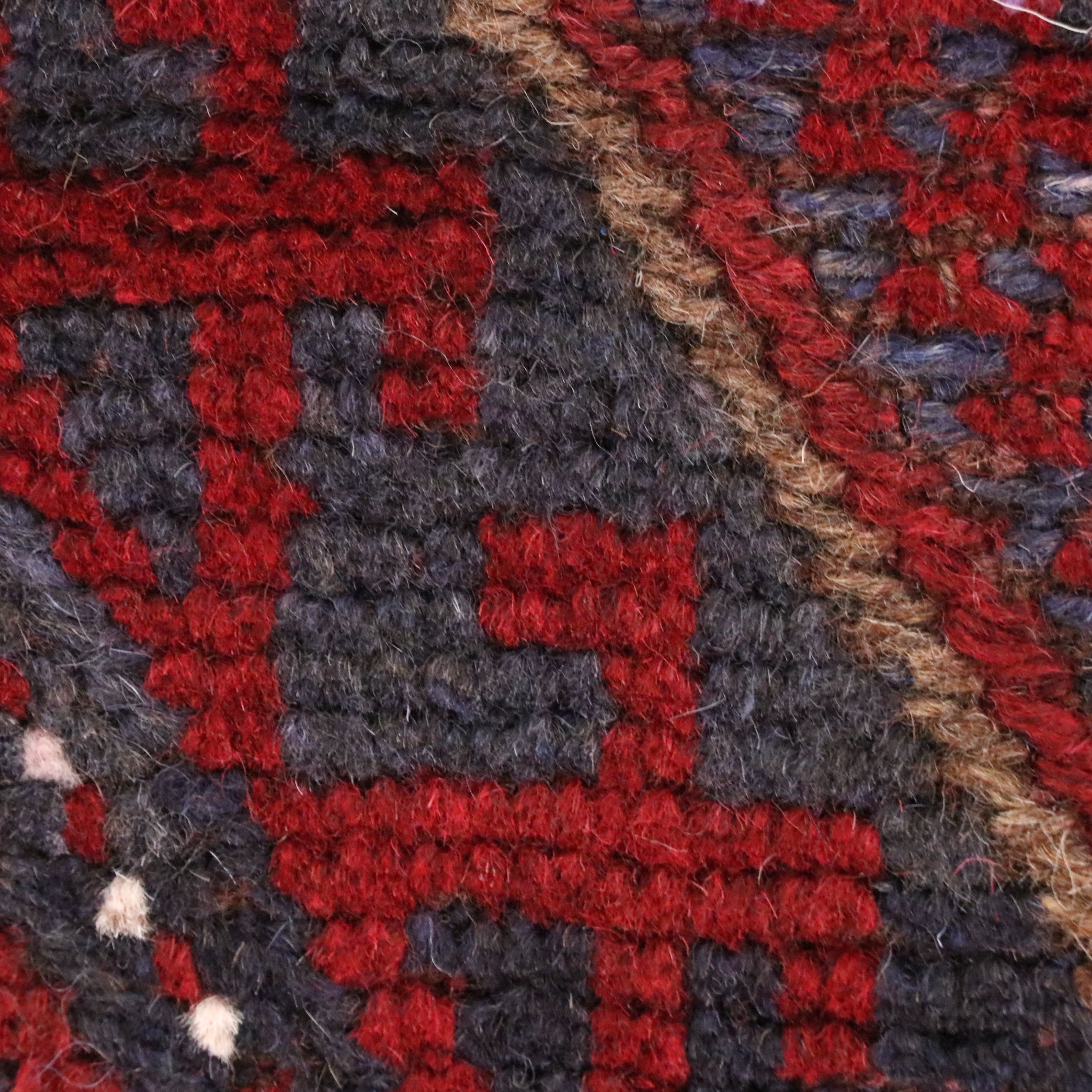 1'10 x 7'10 Hand-Knotted Afghan Mashwani Carpet Runner