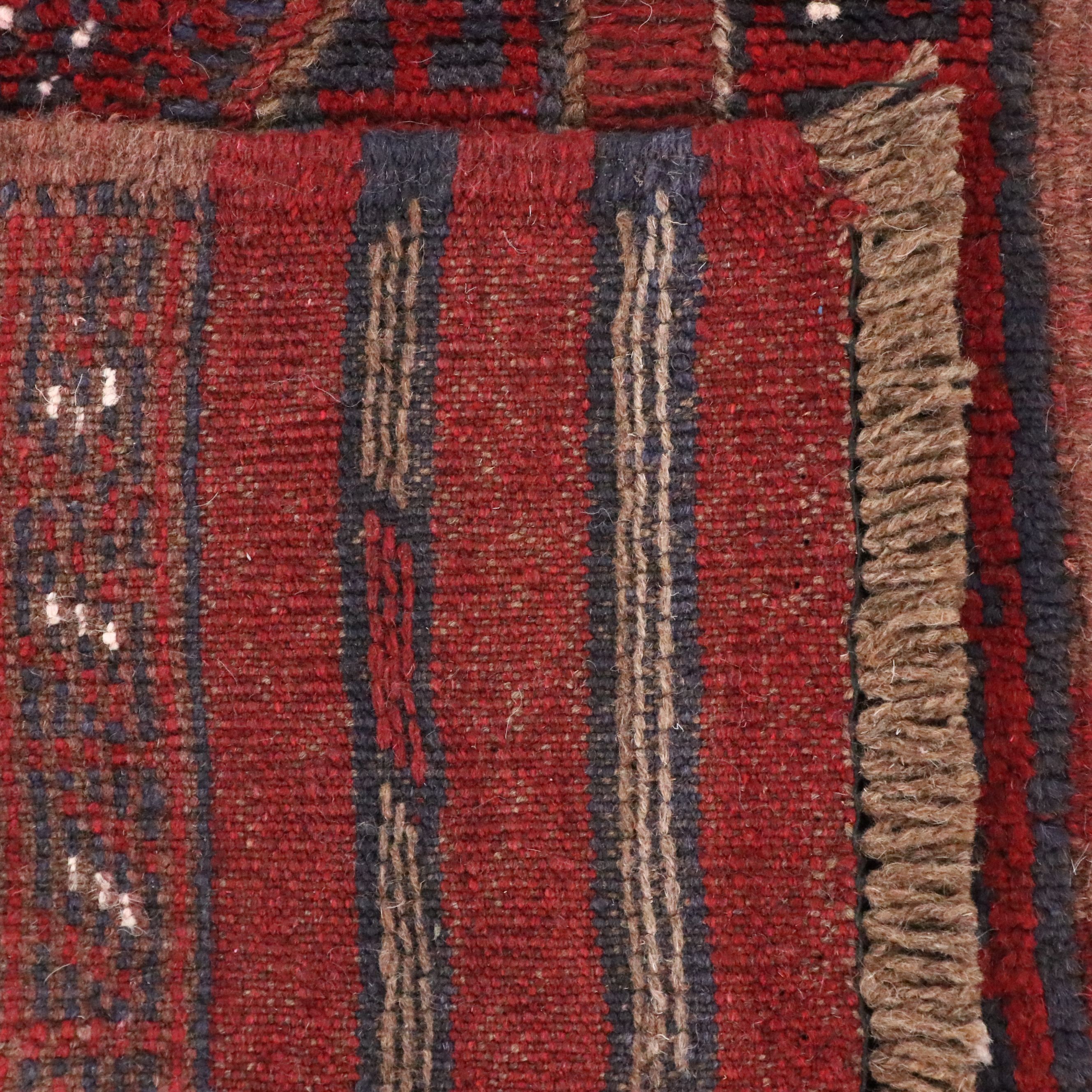 1'10 x 7'10 Hand-Knotted Afghan Mashwani Carpet Runner