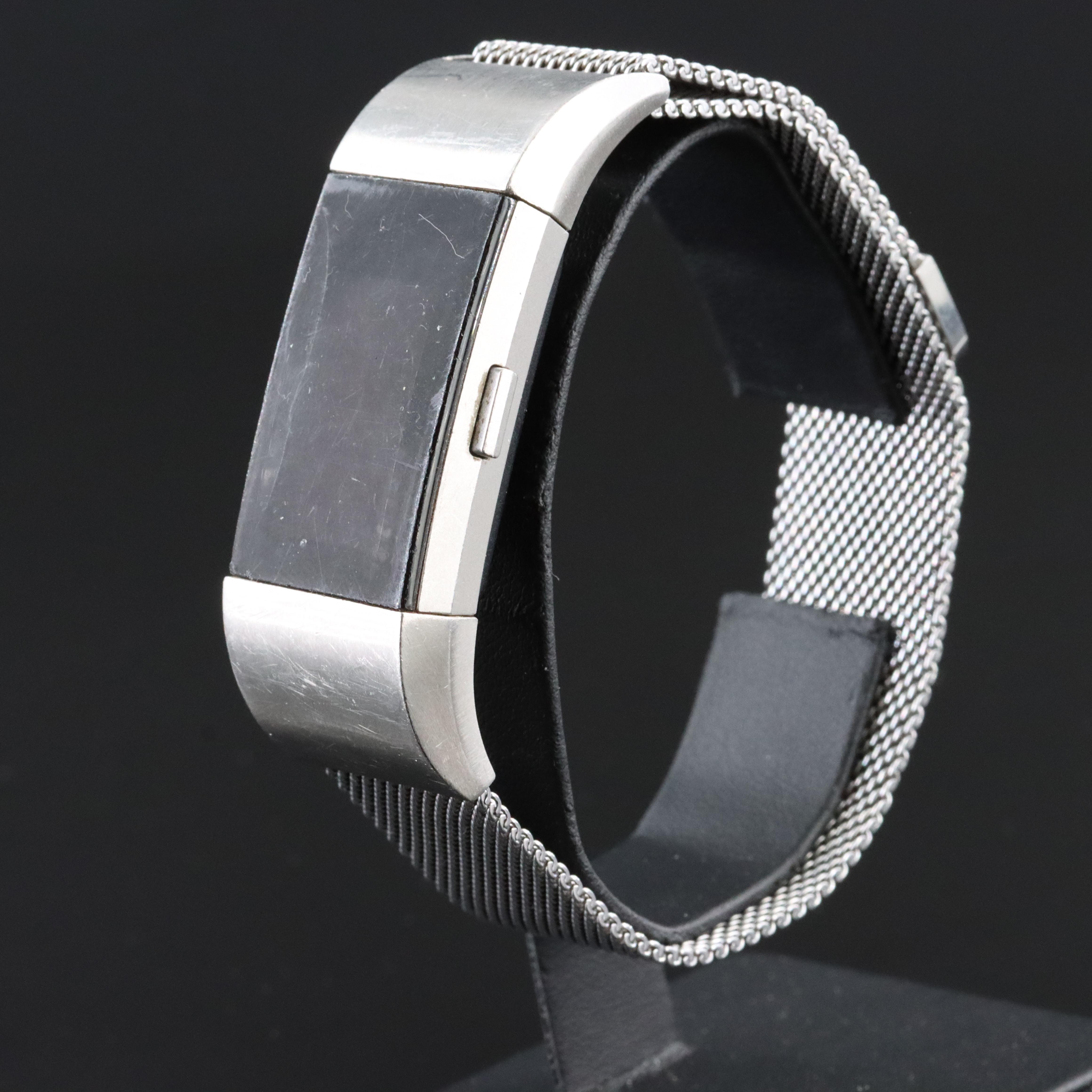 Fitness Tracker Stainless Steel Watch with Extra Mesh Bands