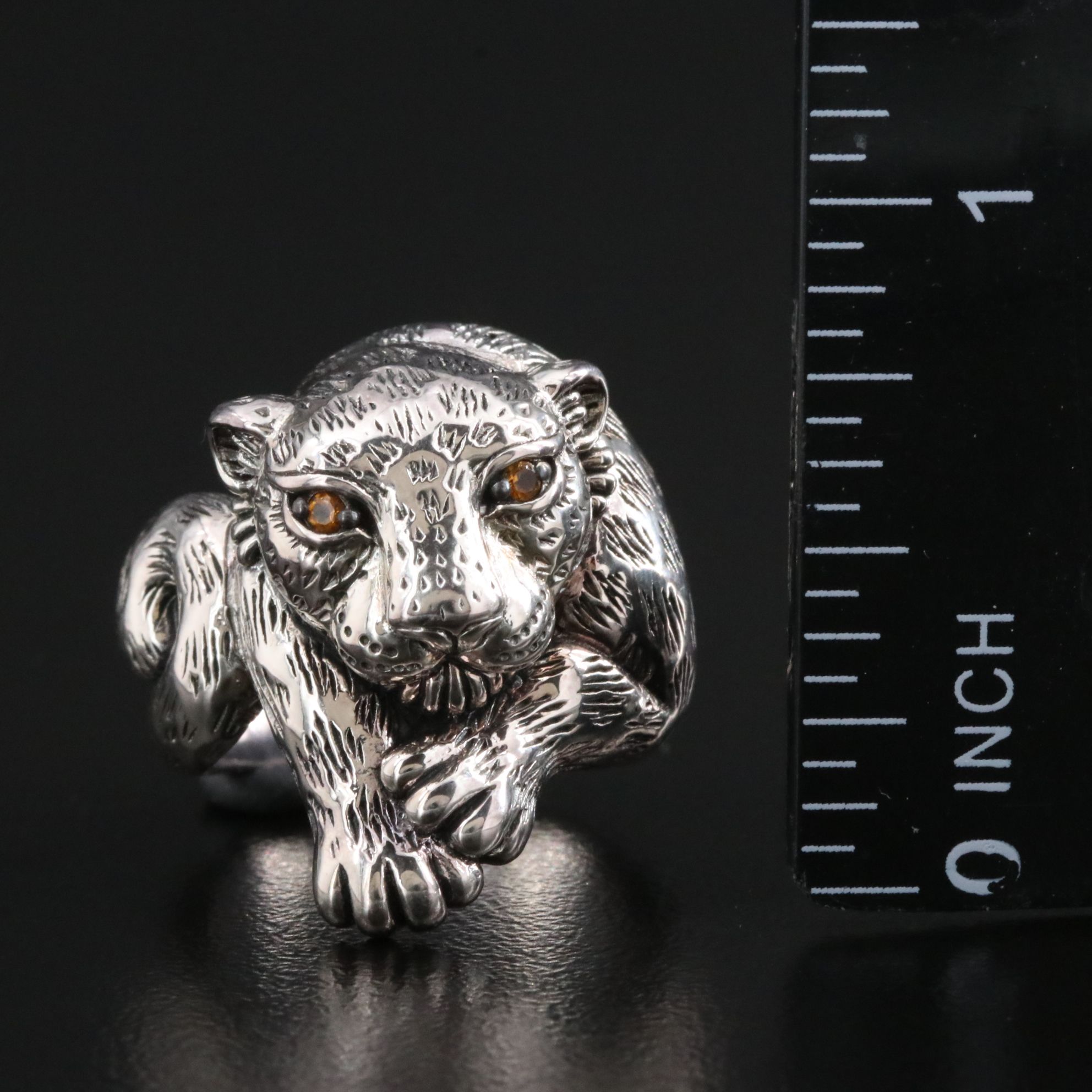 JAi by John Hardy Sterling Citrine Leopard Ring