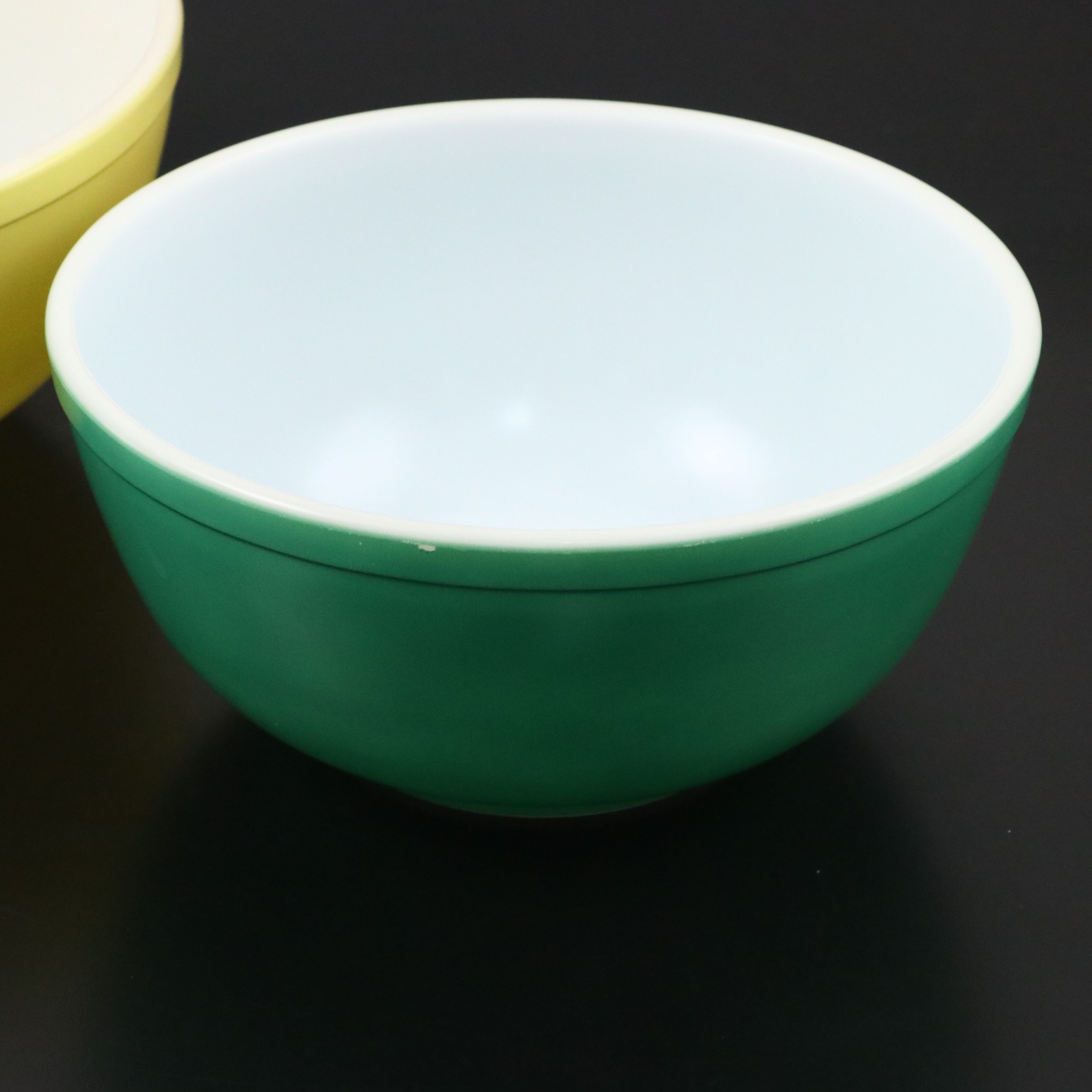 Pyrex "Primary Colors" Glass Nesting Mixing Bowls, 1946-1977