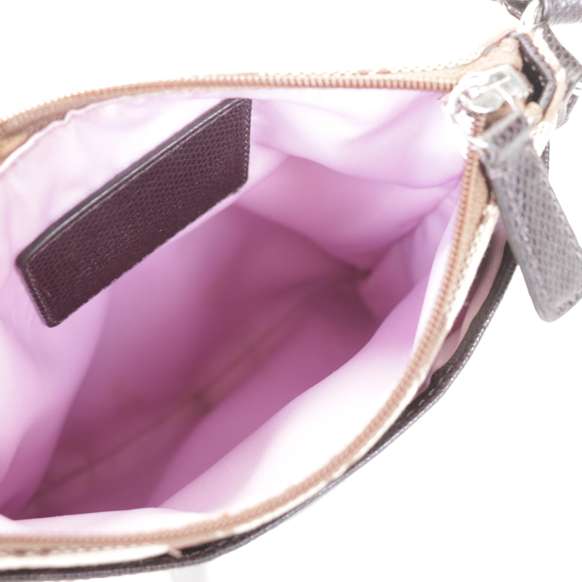 Coach Canvas Swingpack Crossbody with Coach Poppy Zip Wristlet Pouch