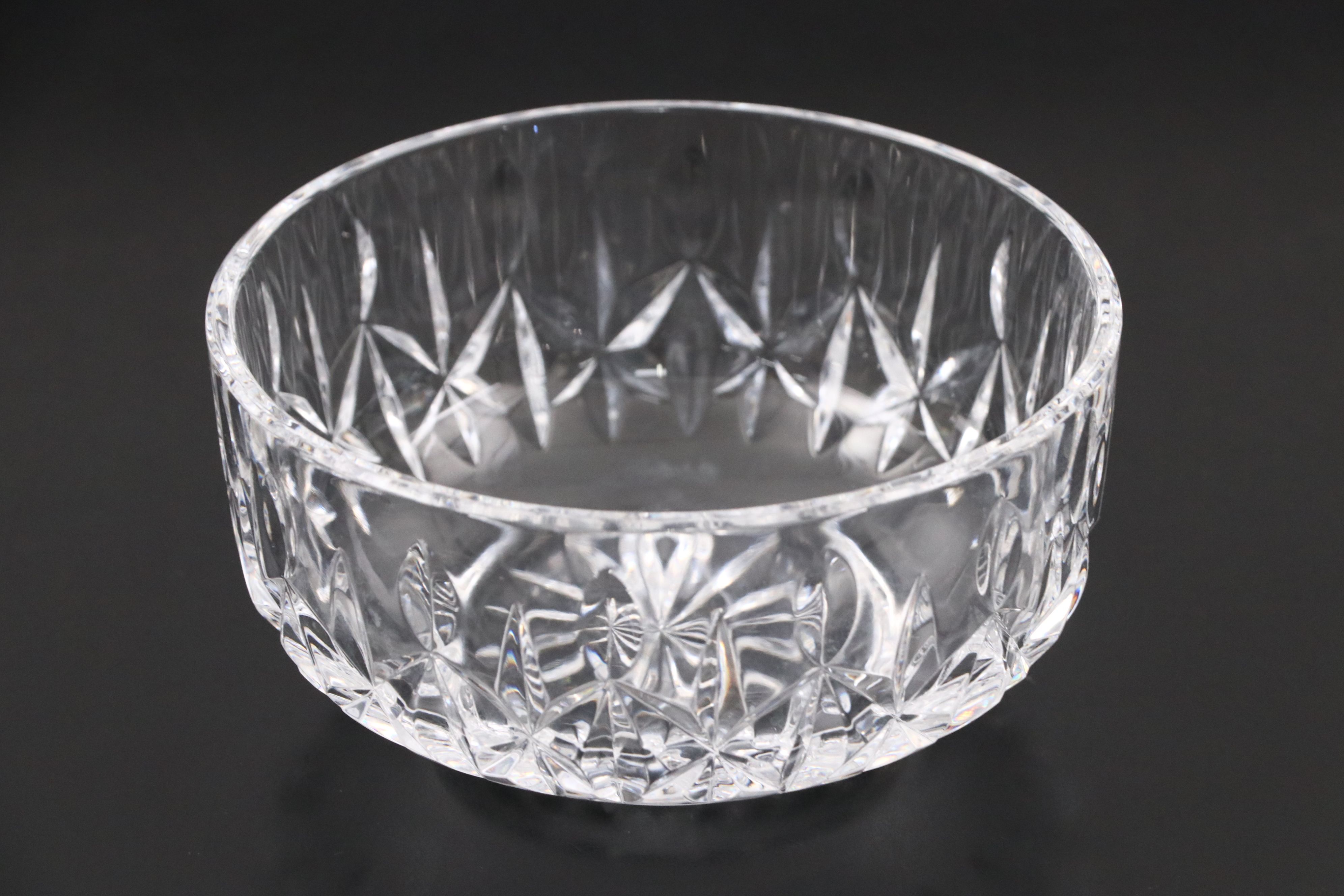 Waterford Crystal Bowl with Other Crystal Table Accessories