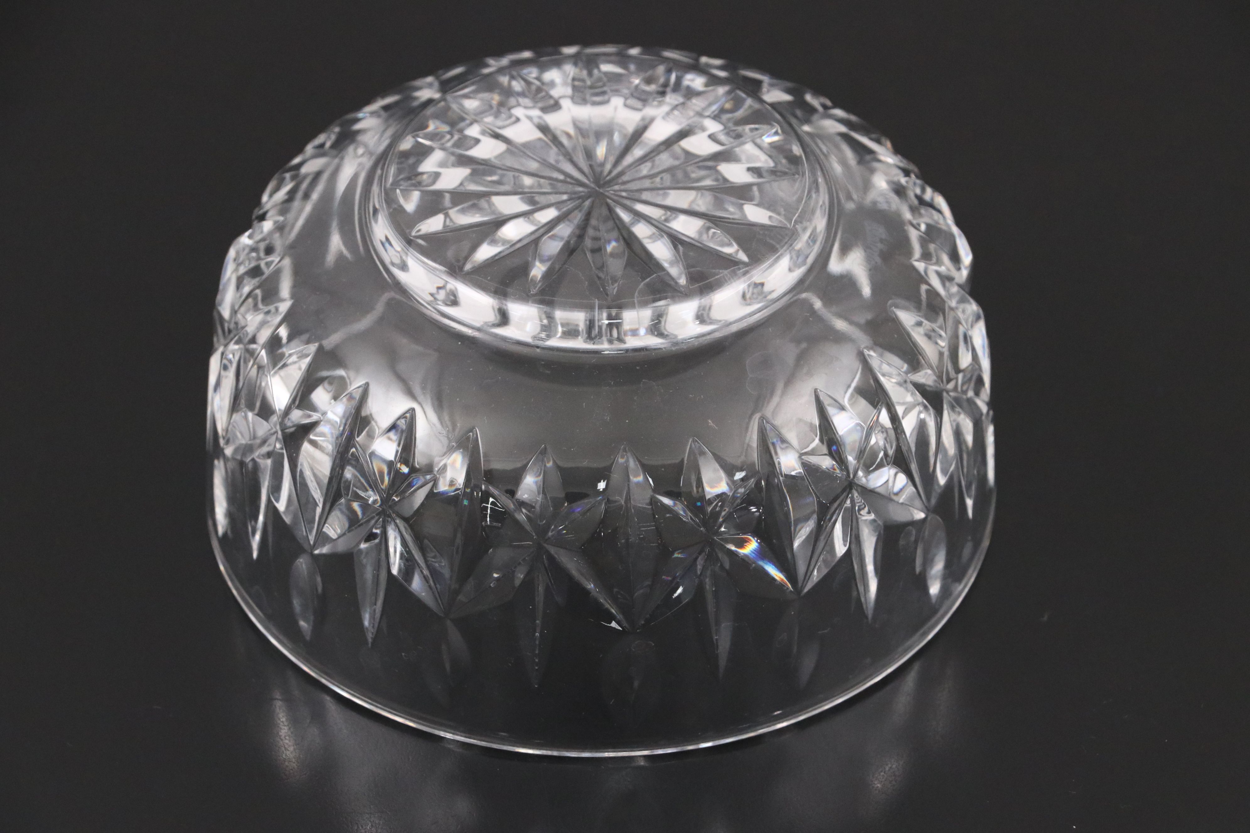 Waterford Crystal Bowl with Other Crystal Table Accessories