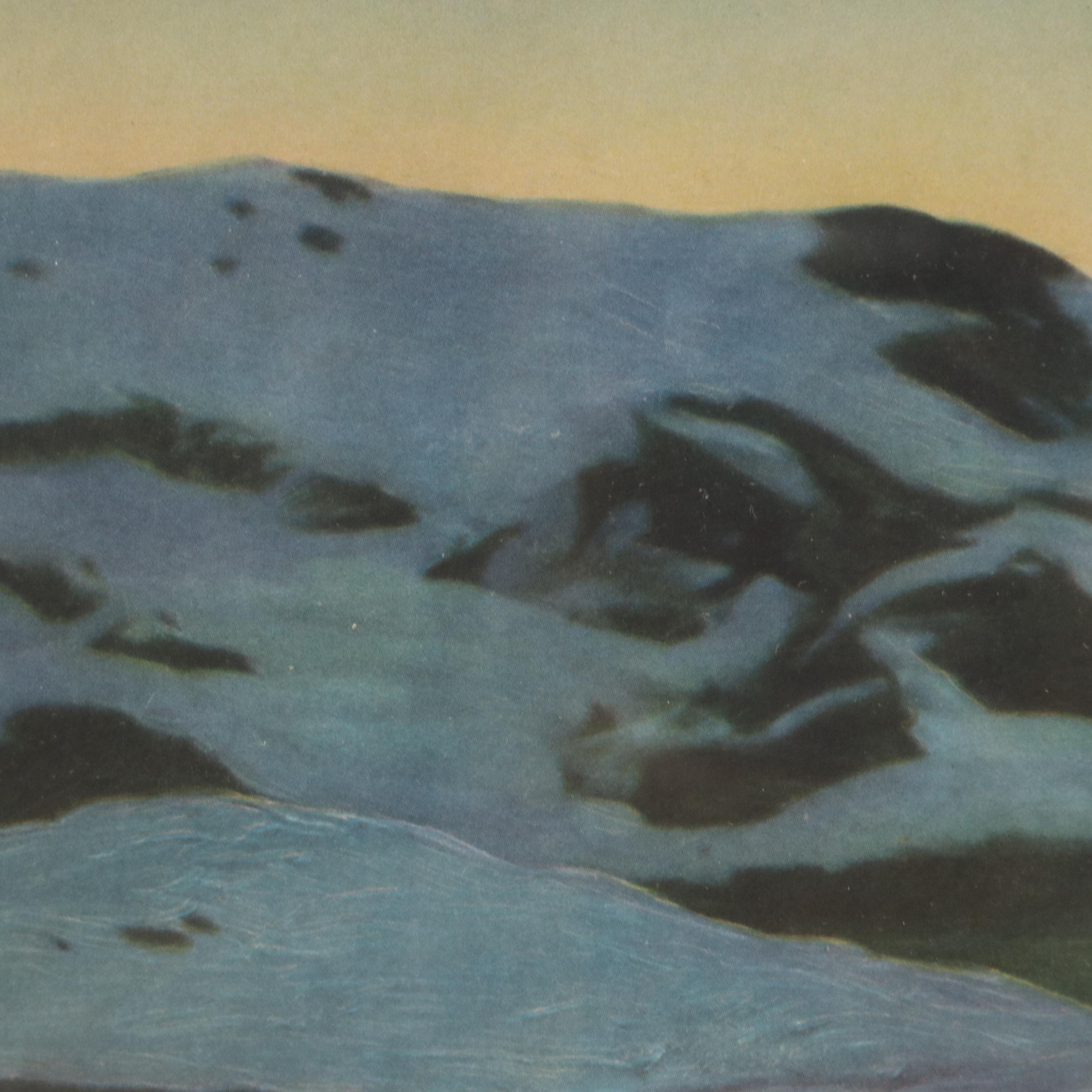 After Rockwell Kent Offset Lithograph "Winter, Monhegan Island"