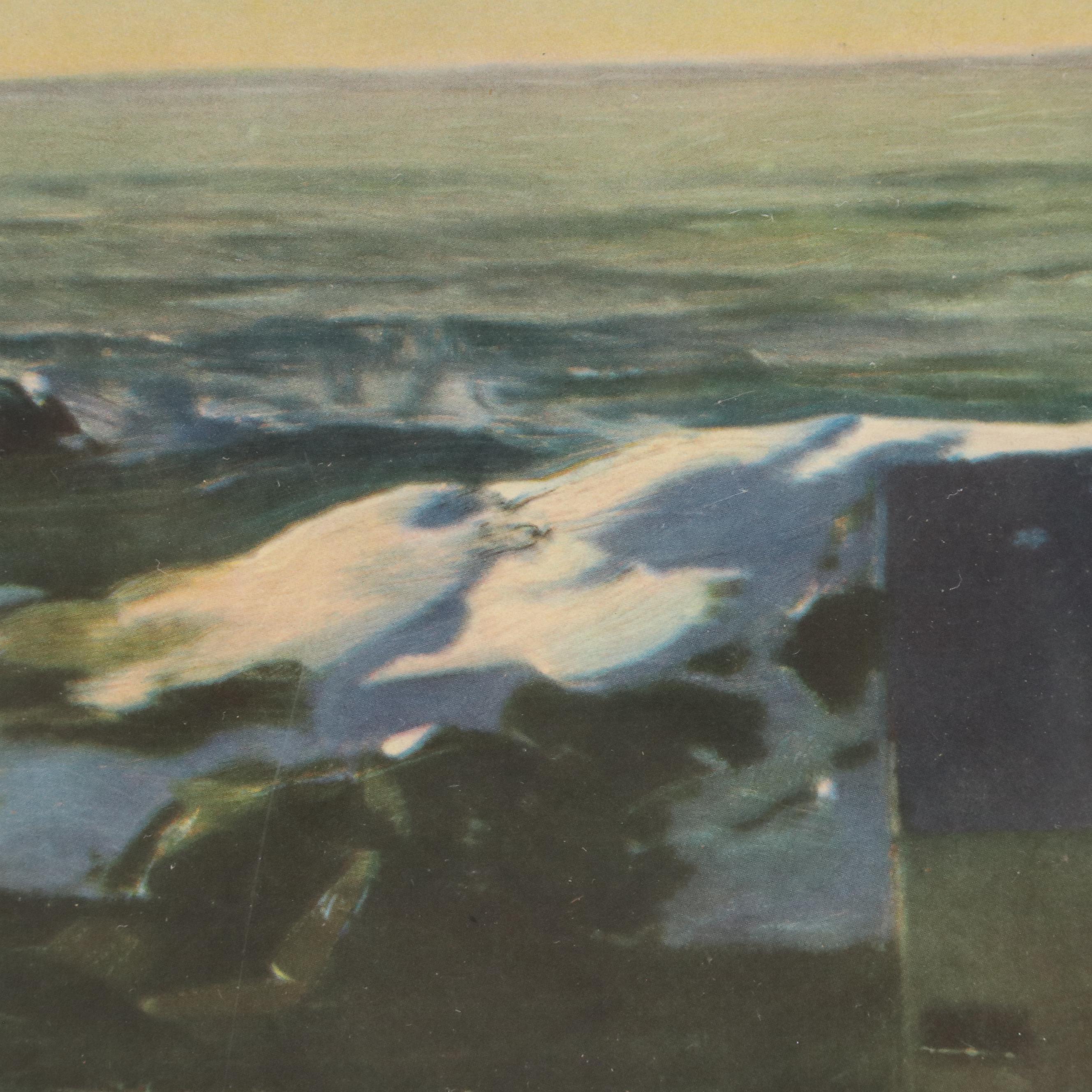 After Rockwell Kent Offset Lithograph "Winter, Monhegan Island"