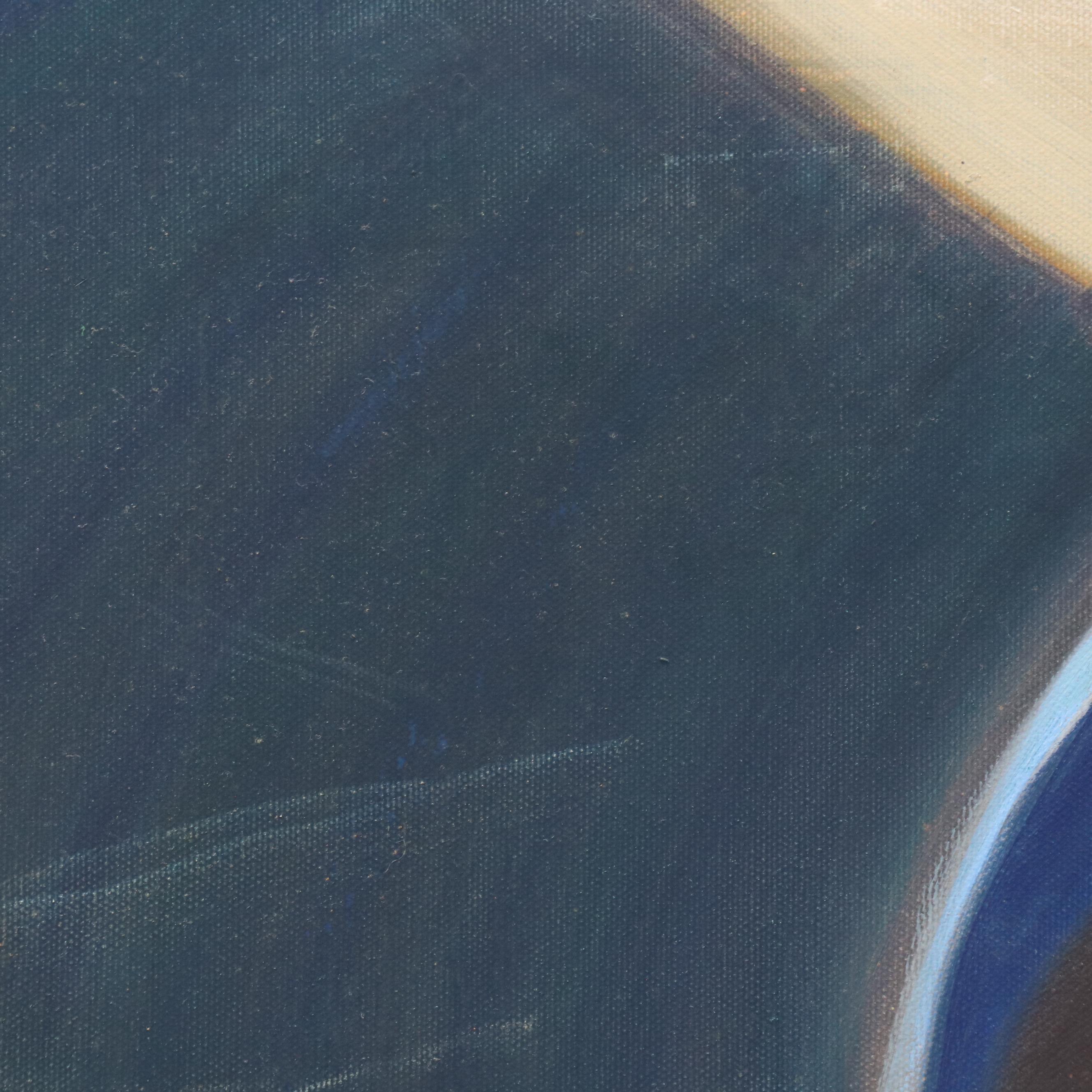 Barbara Quinn Still Life Oil Painting "Oranges in a Blue Bowl"