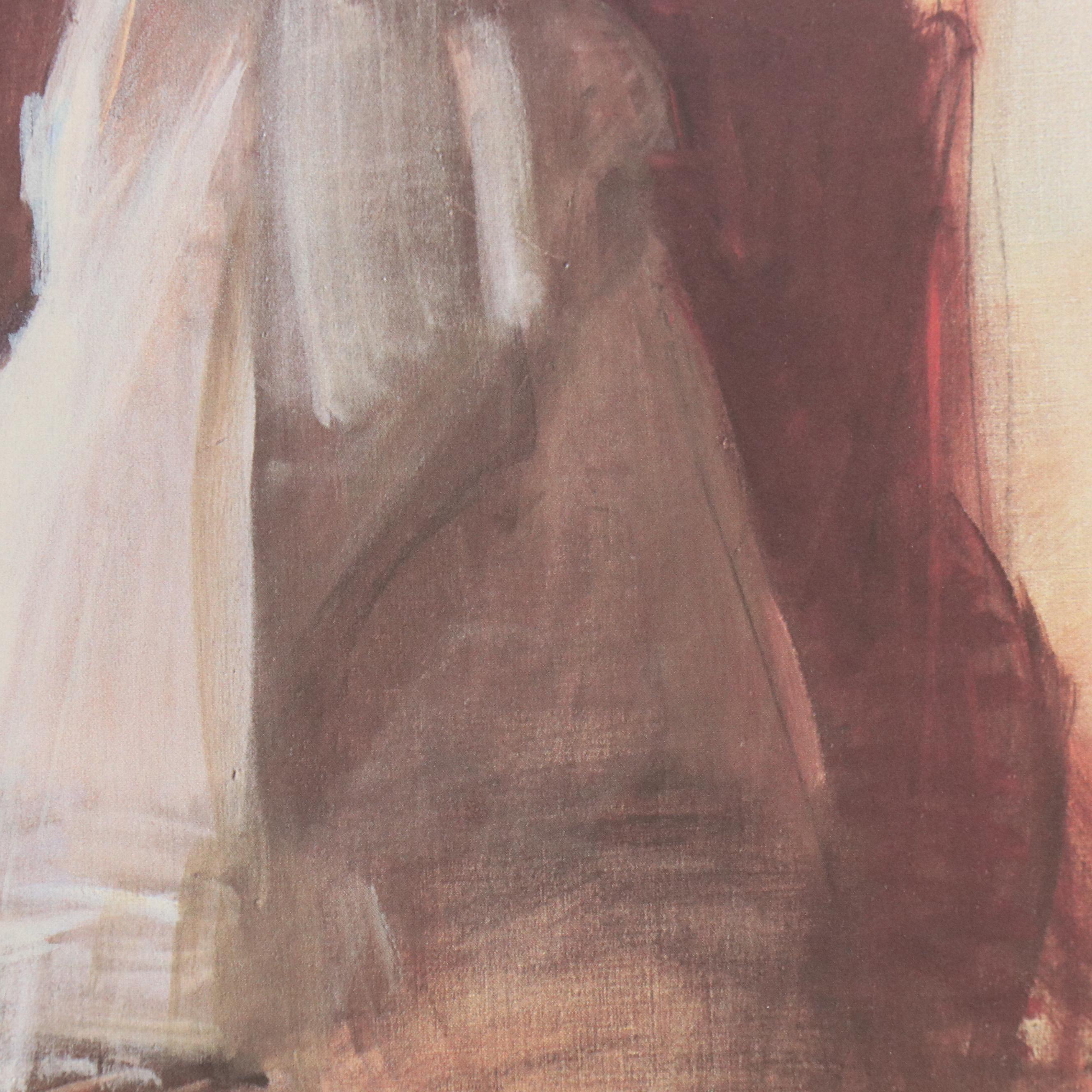 Katharine Hepburn Signed Everett Raymond Kinstler Offset Lithograph, 1980