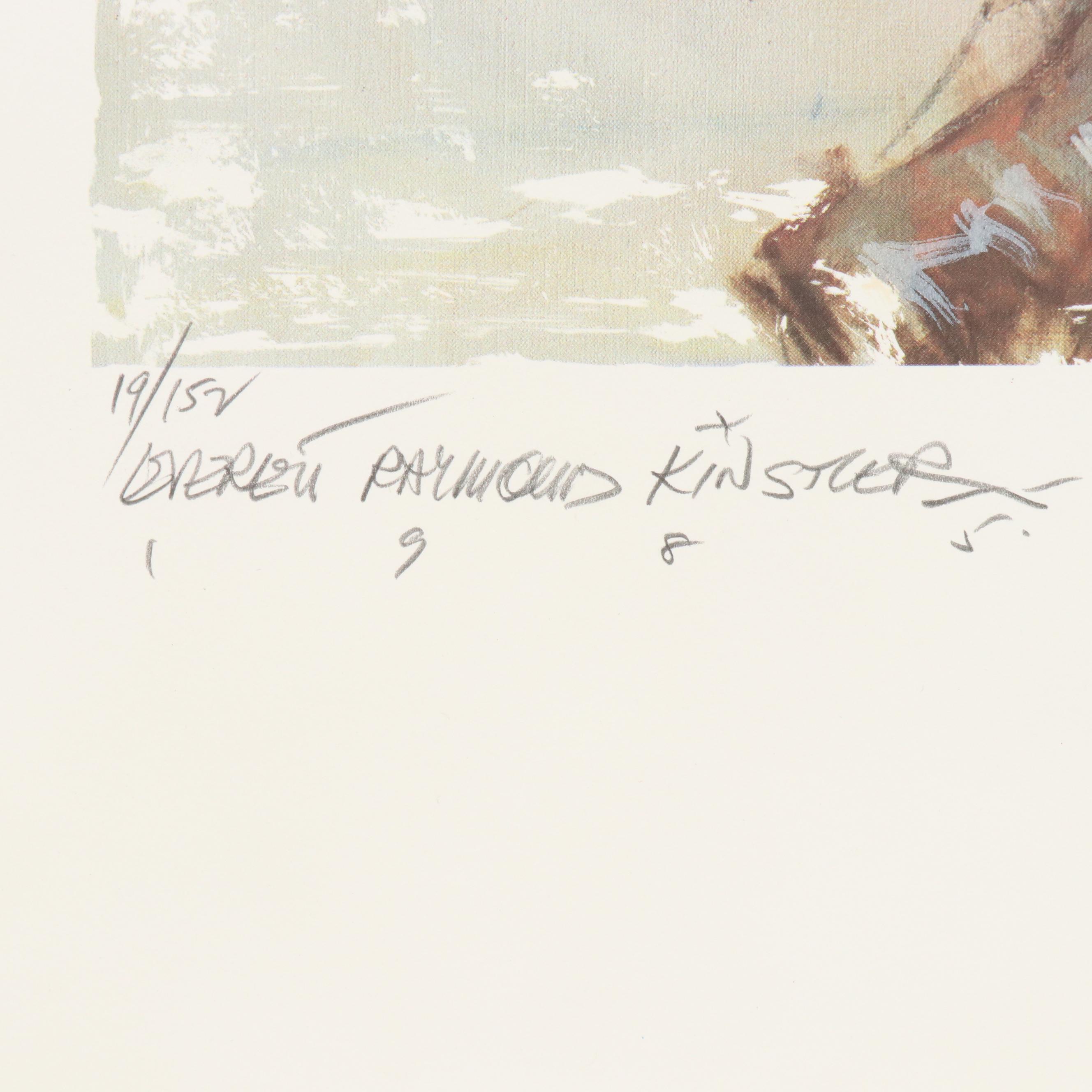 Katharine Hepburn Signed Everett Raymond Kinstler Offset Lithograph, 1980