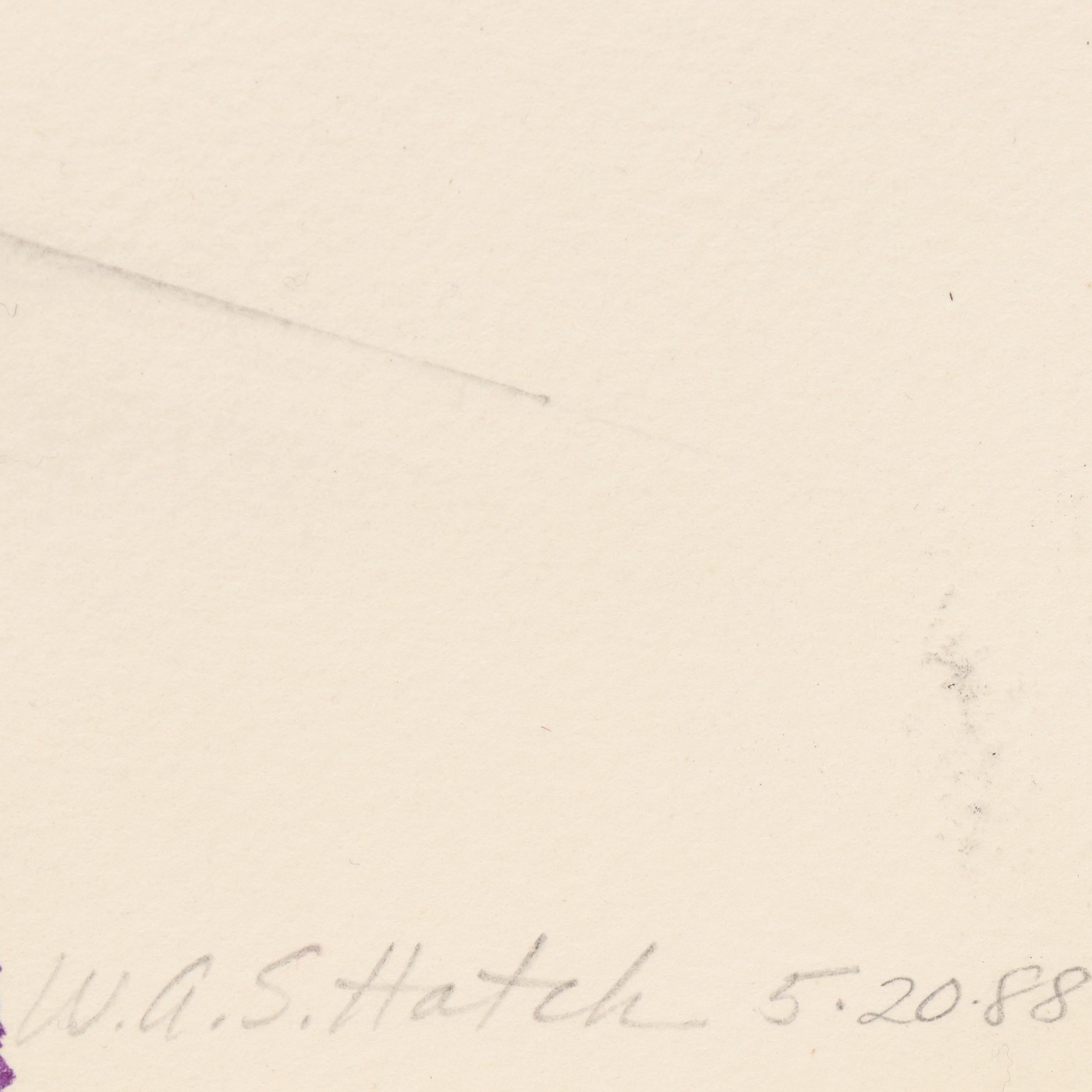 W. A. S. Hatch Mixed Technique Composition of Cats, 1988