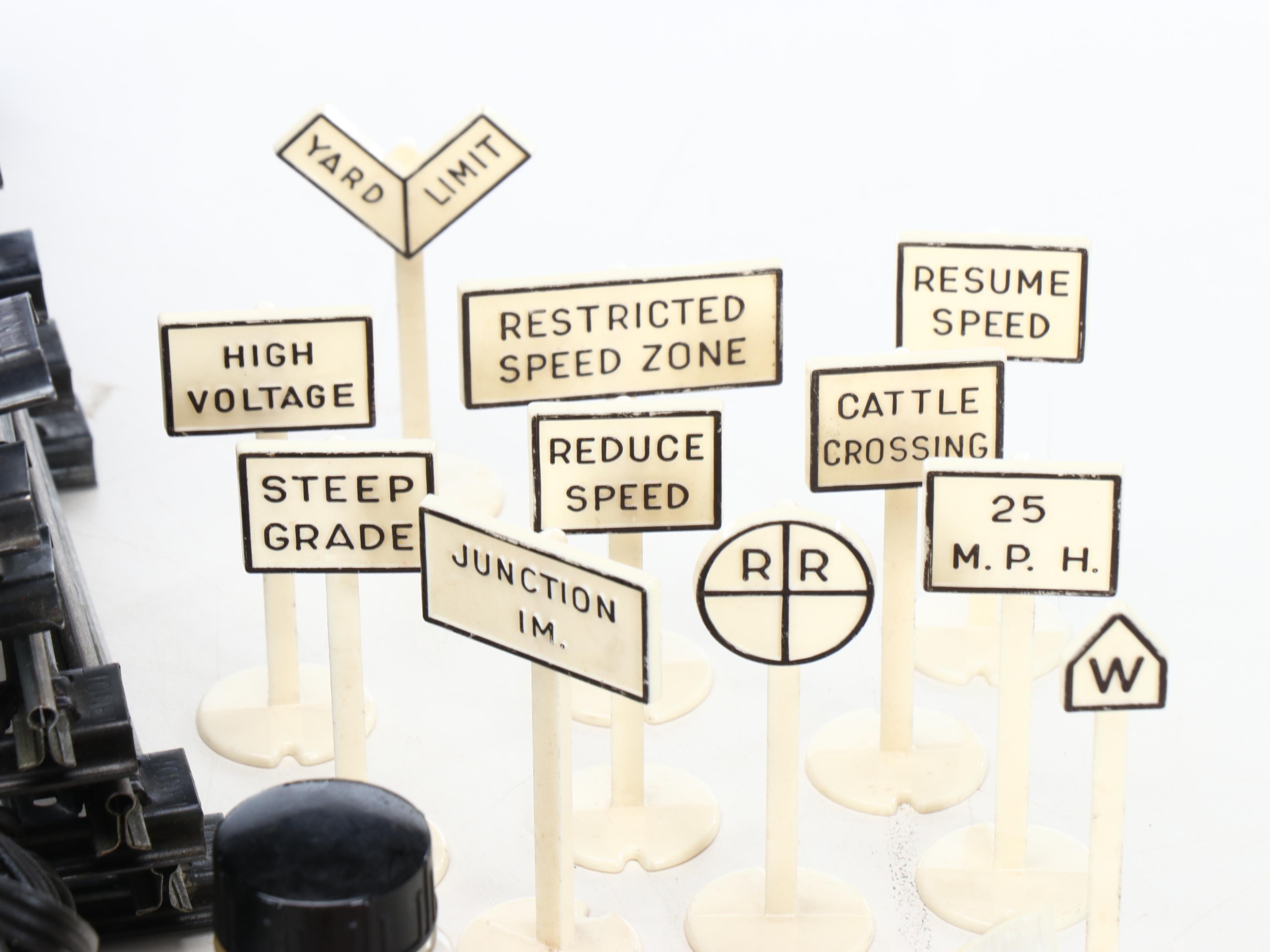 Lionel Train Cars with Assortment of Tracks