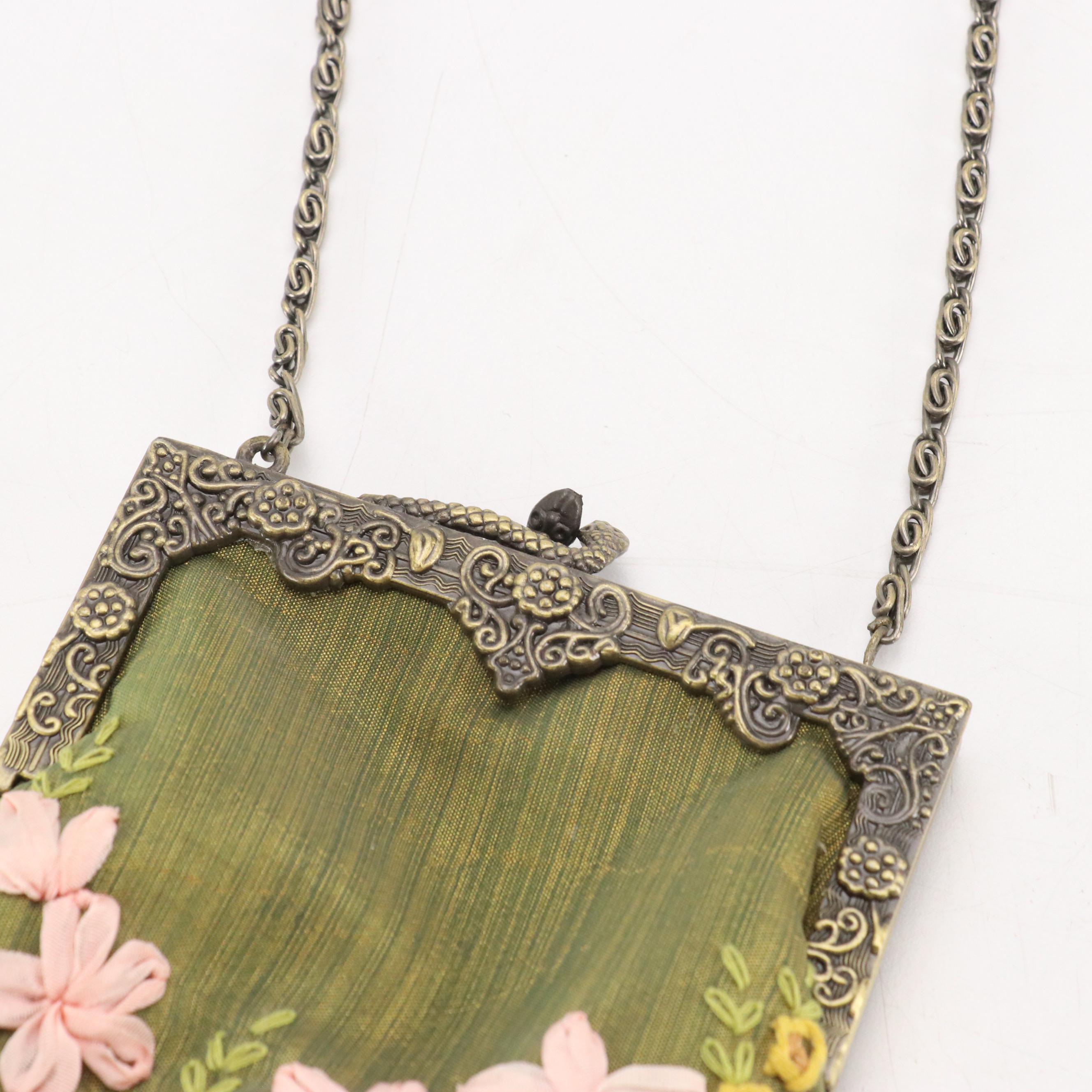 Mandalian & Co. Multicolored Printed Metal Mesh, Other Evening Bags and More