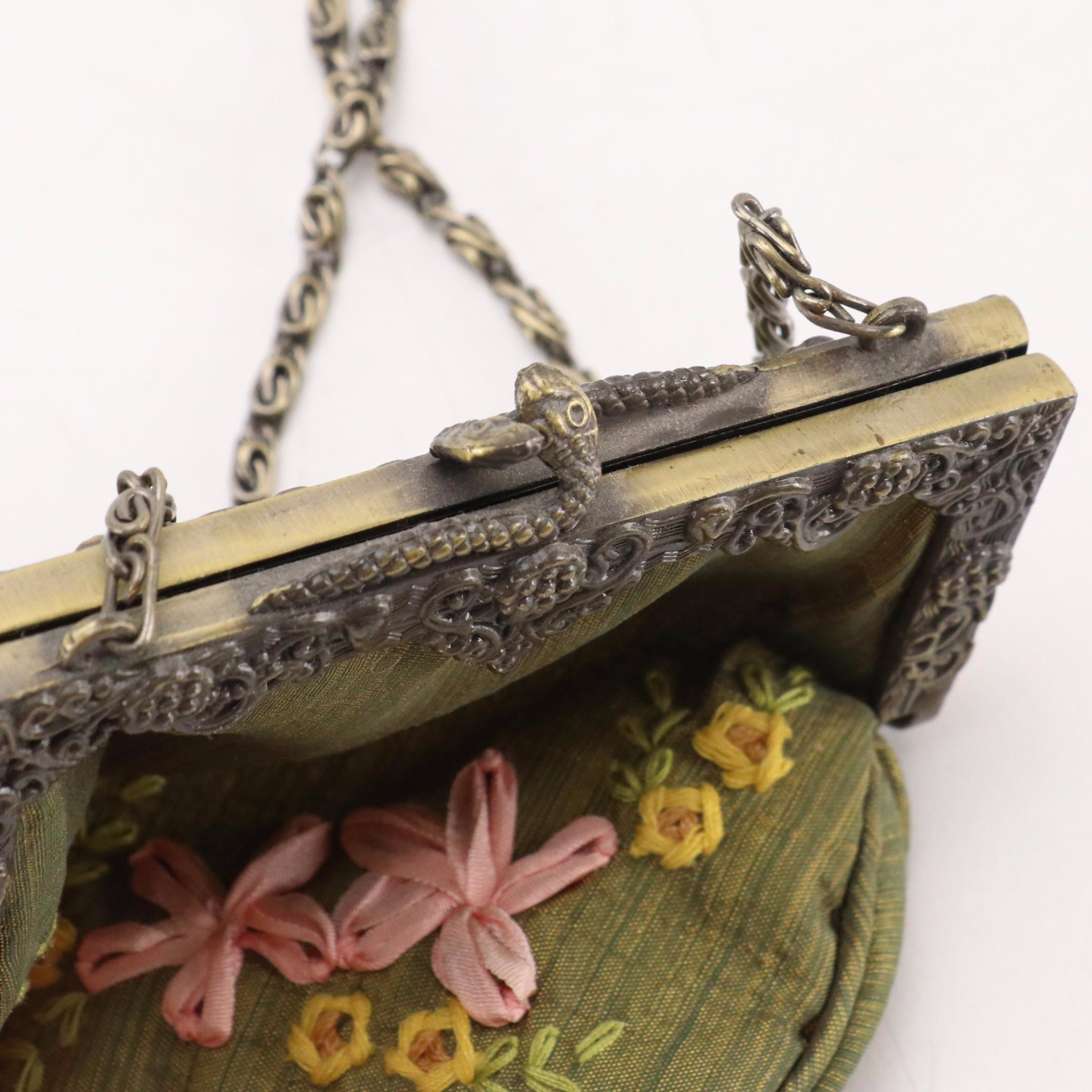 Mandalian & Co. Multicolored Printed Metal Mesh, Other Evening Bags and More