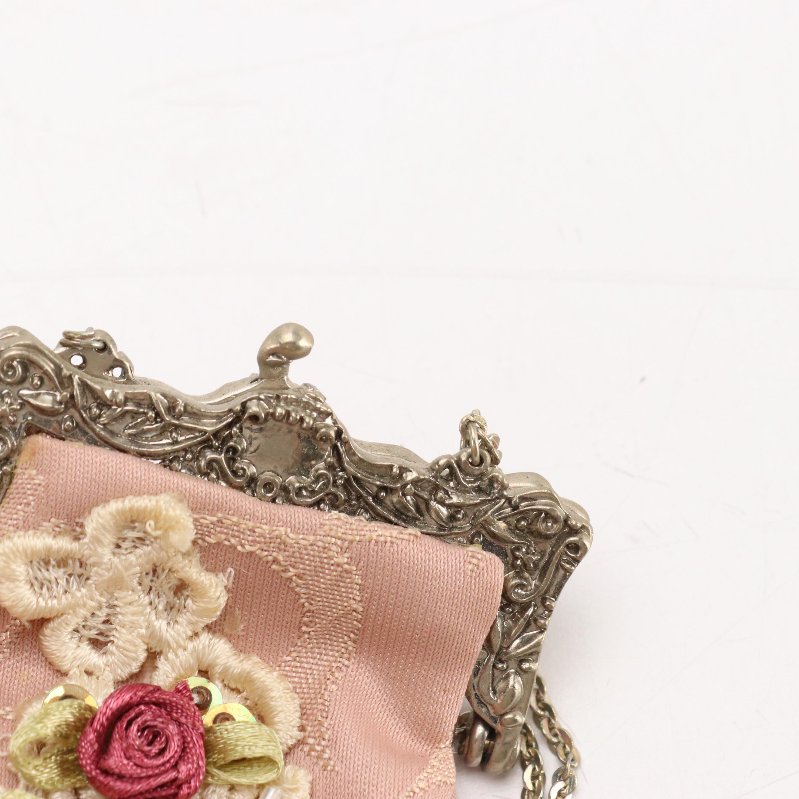 Mandalian & Co. Multicolored Printed Metal Mesh, Other Evening Bags and More