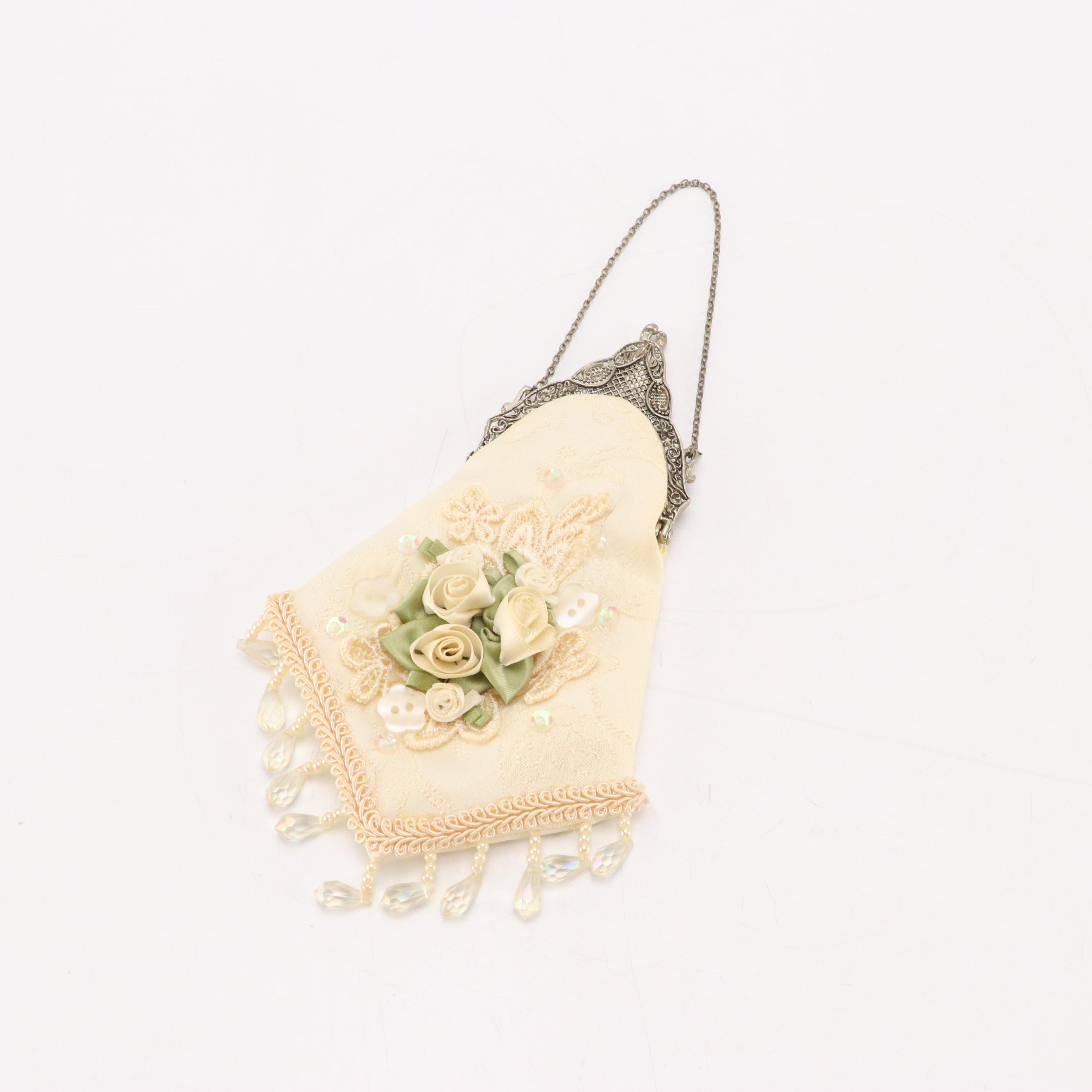 Mandalian & Co. Multicolored Printed Metal Mesh, Other Evening Bags and More