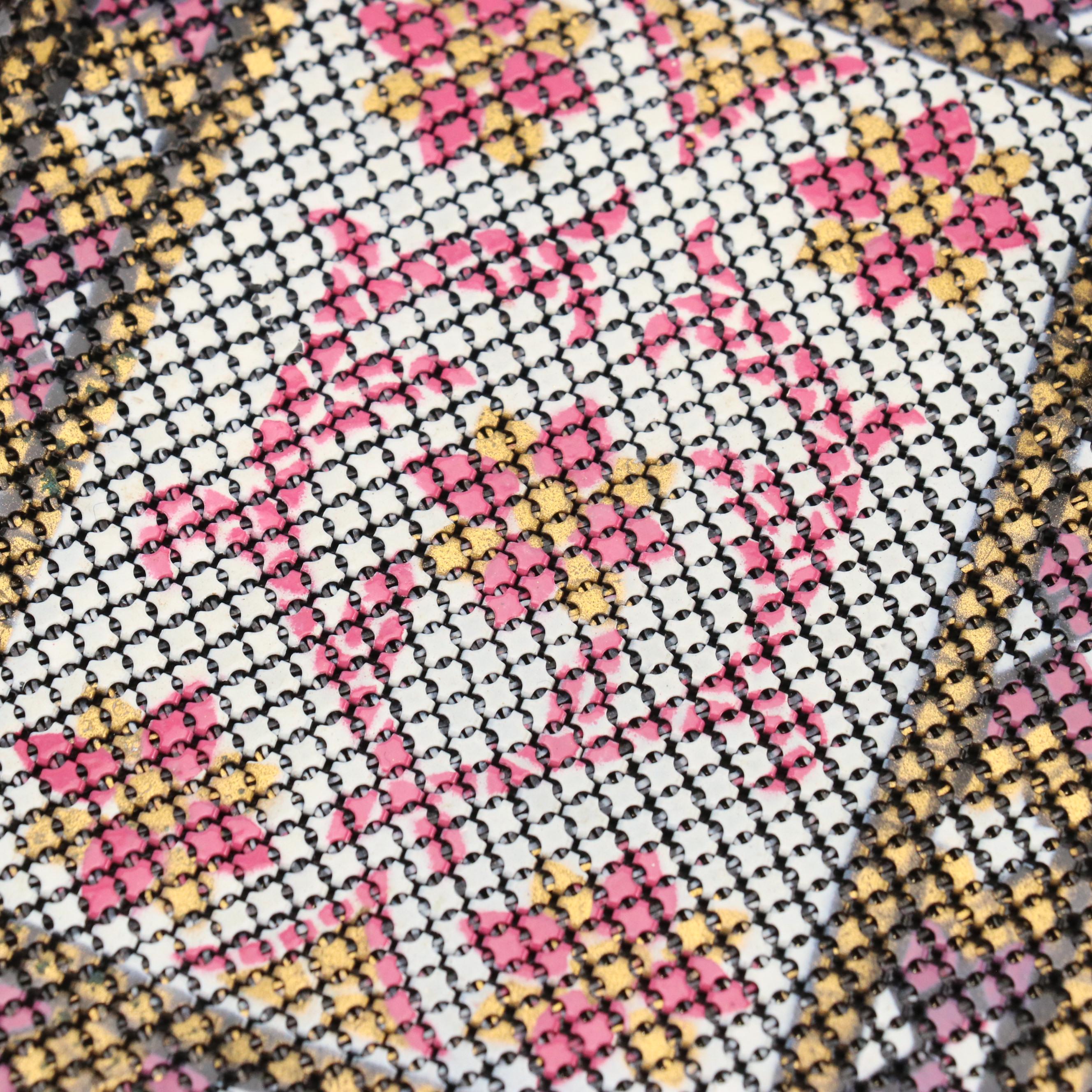 Mandalian & Co. Multicolored Printed Metal Mesh, Other Evening Bags and More