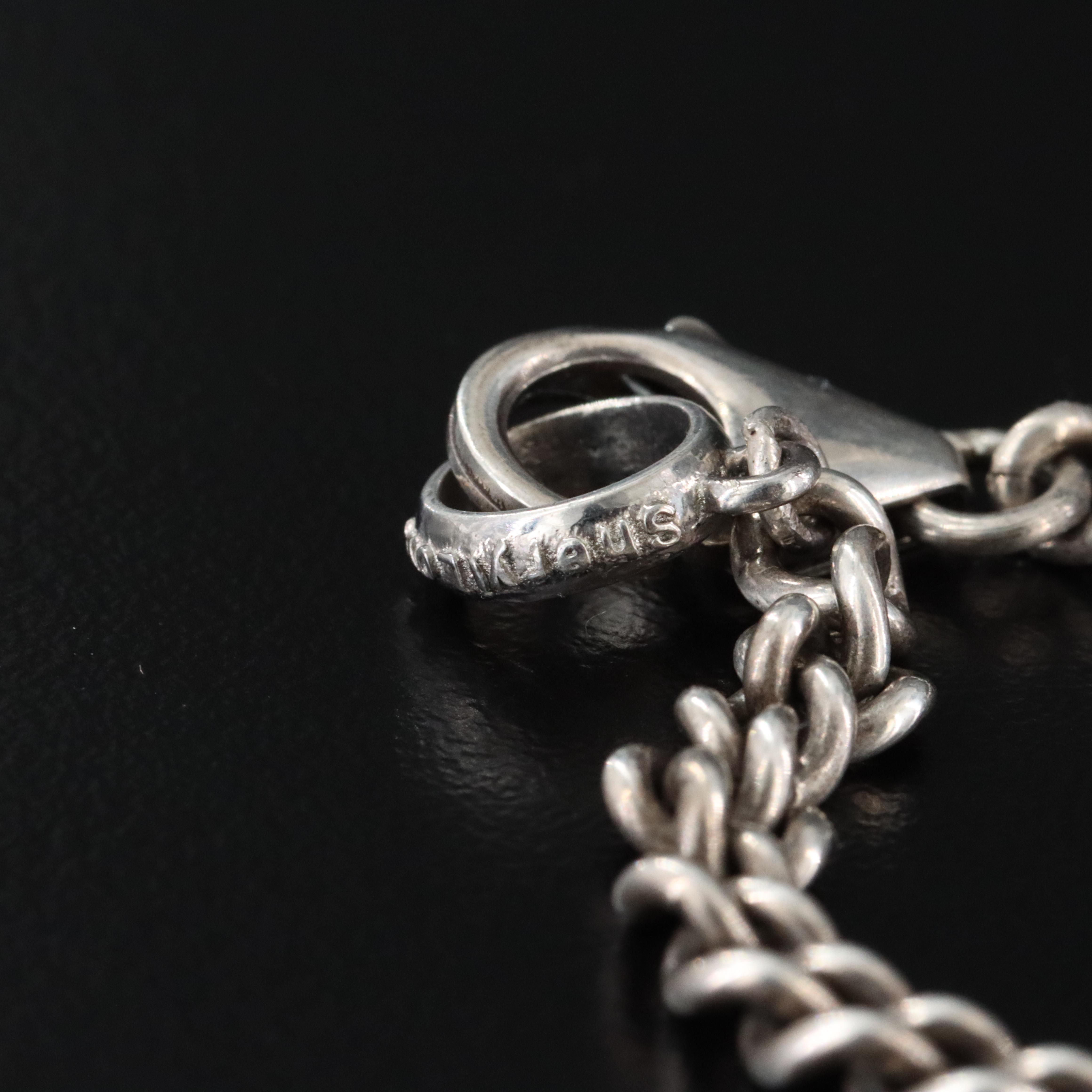 Sheryl Lowe Sterling Gemstone Necklace Featuring London Blue Topaz and Diamonds