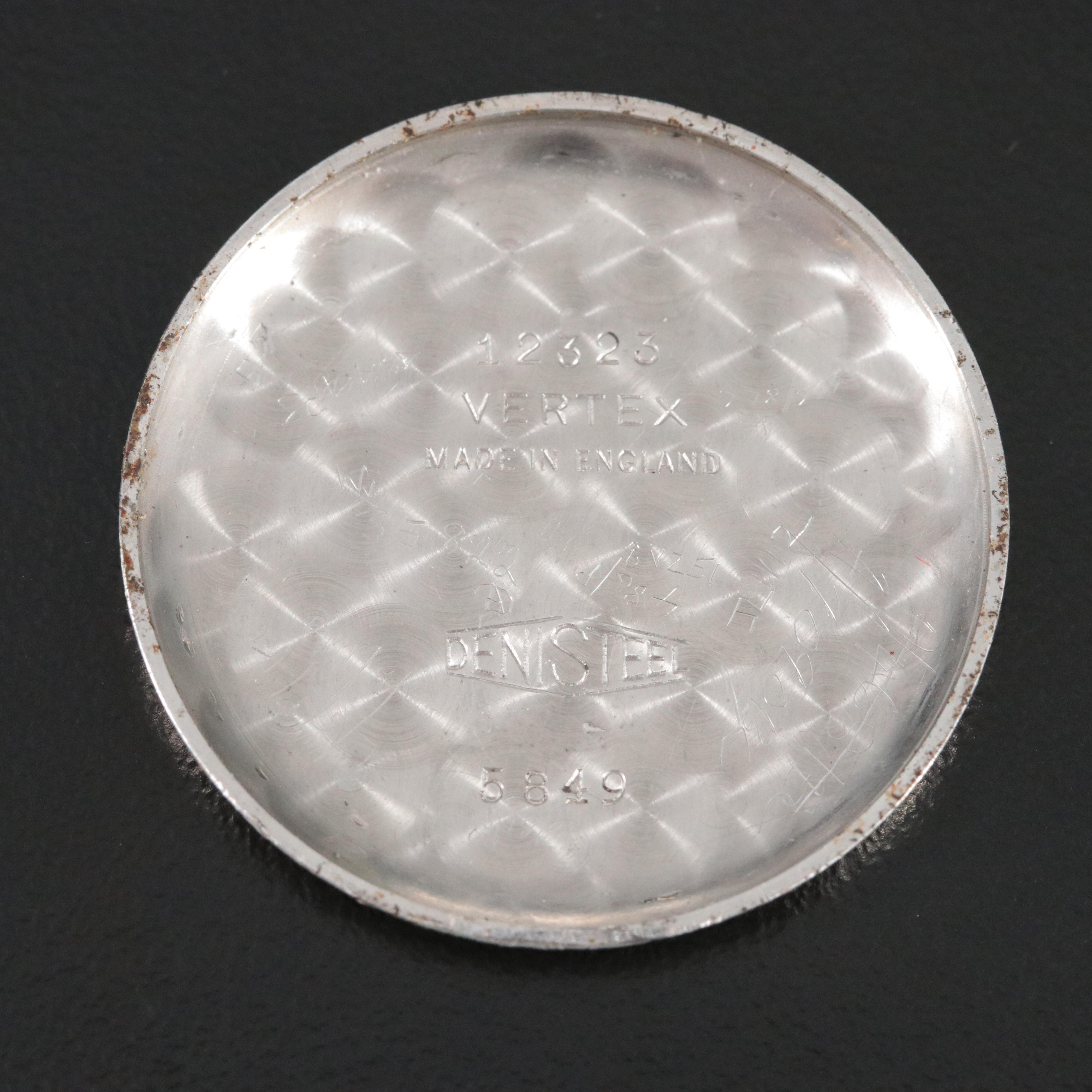 Vintage Vertex Steel Watch made in England