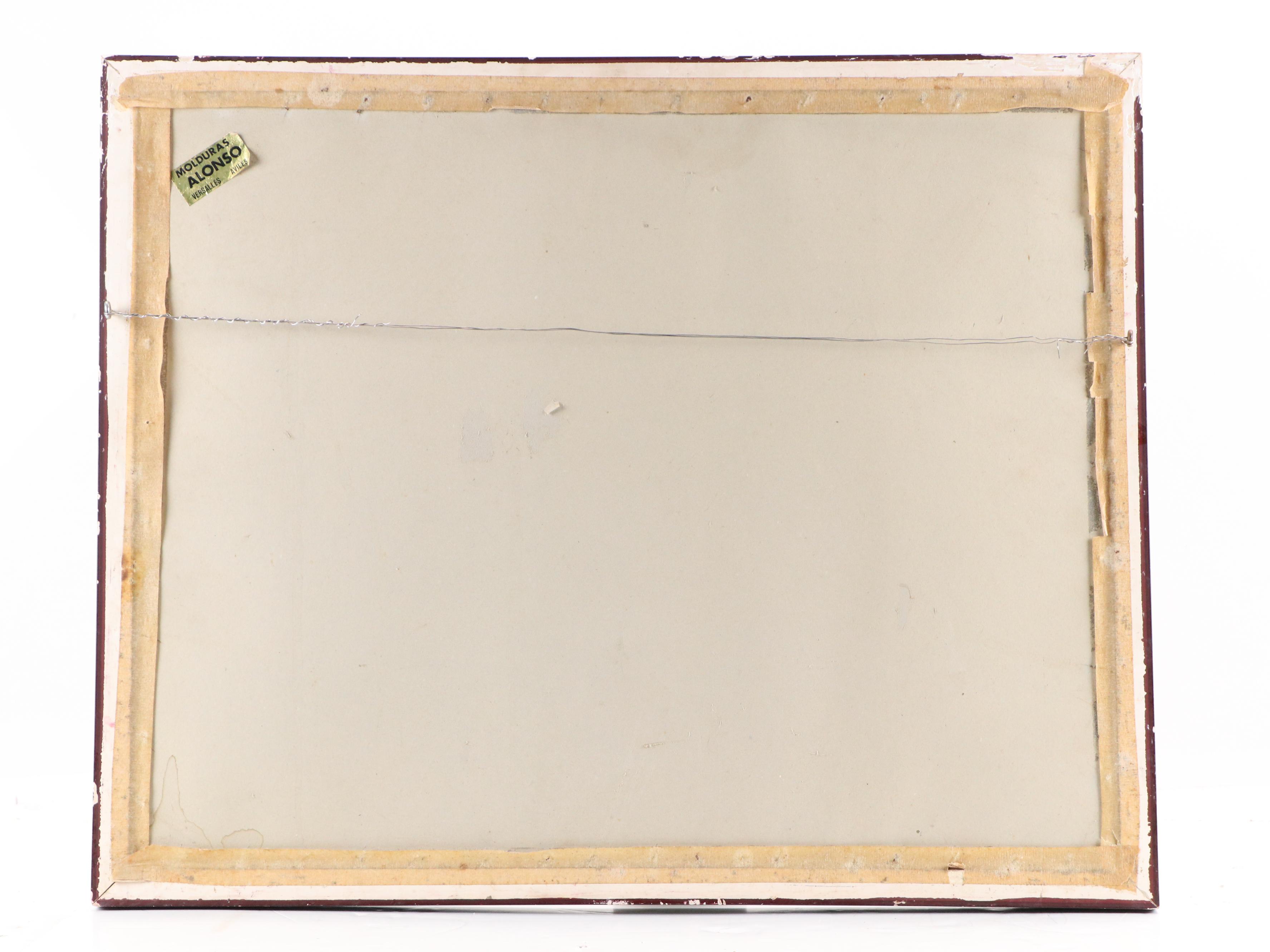 J. Babio Cityscape Plein Air Watercolor Painting of Mediterranean Homes, 1978