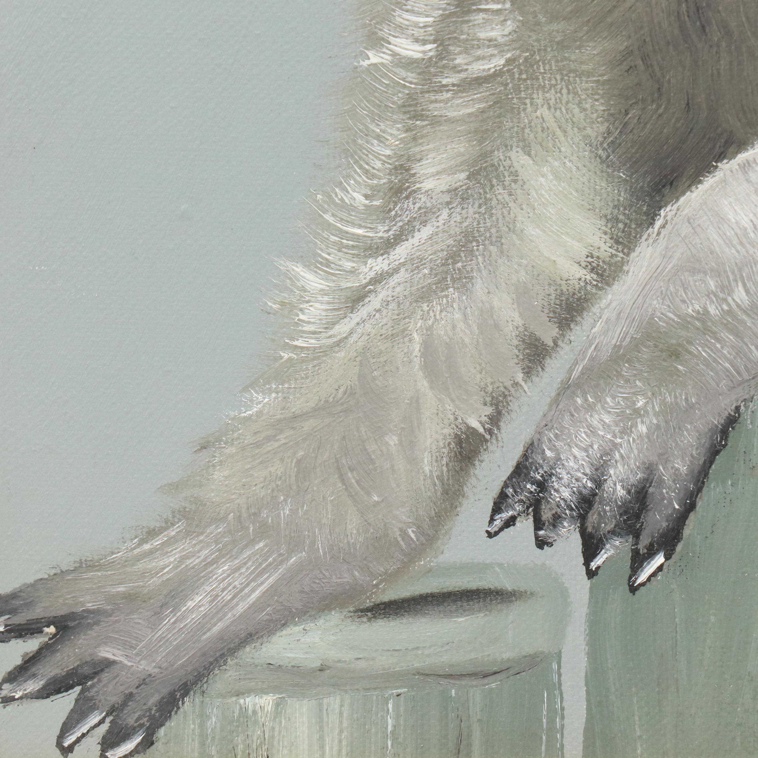 Acrylic Painting of Raccoon