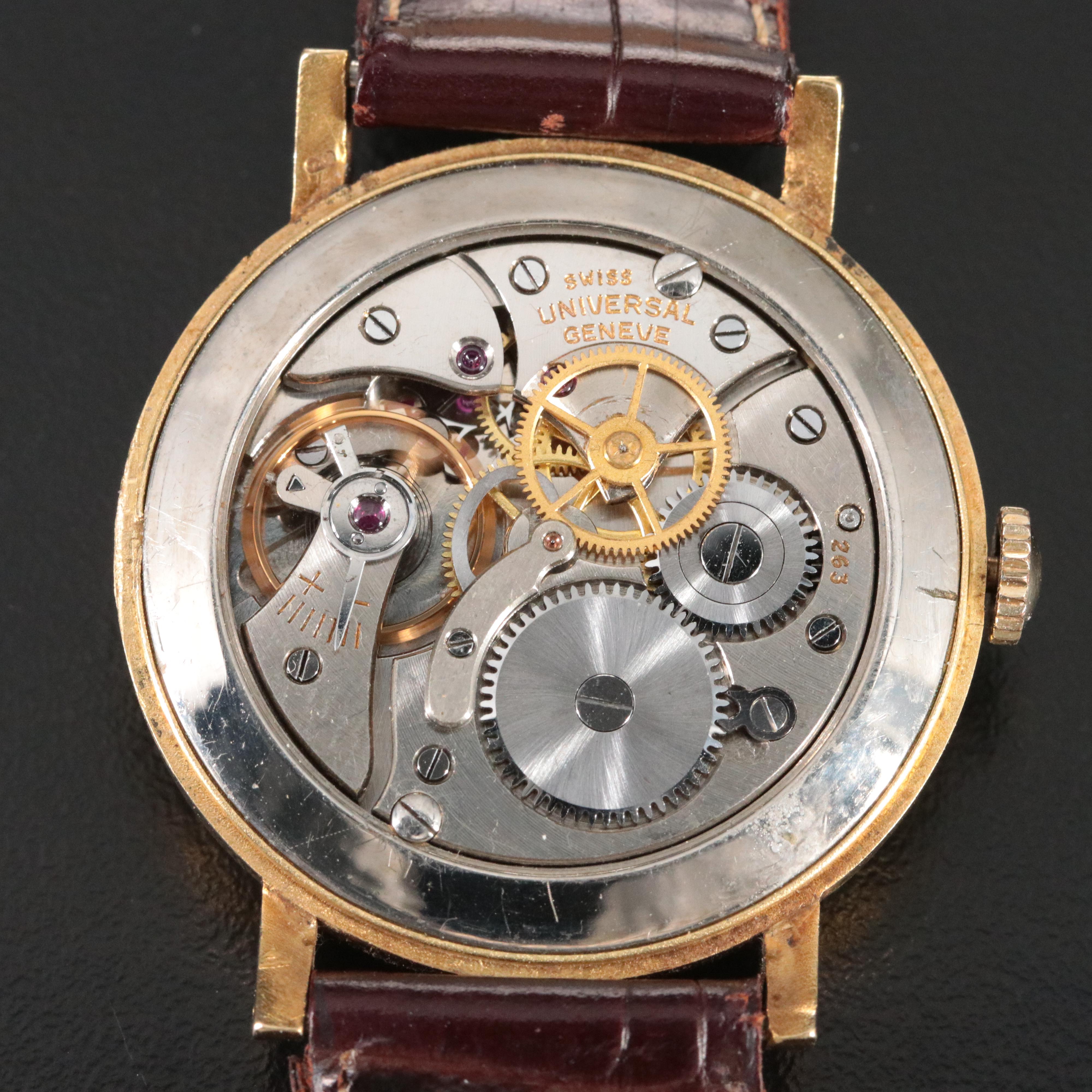 Universal Geneve 18K Gold Vintage Watch