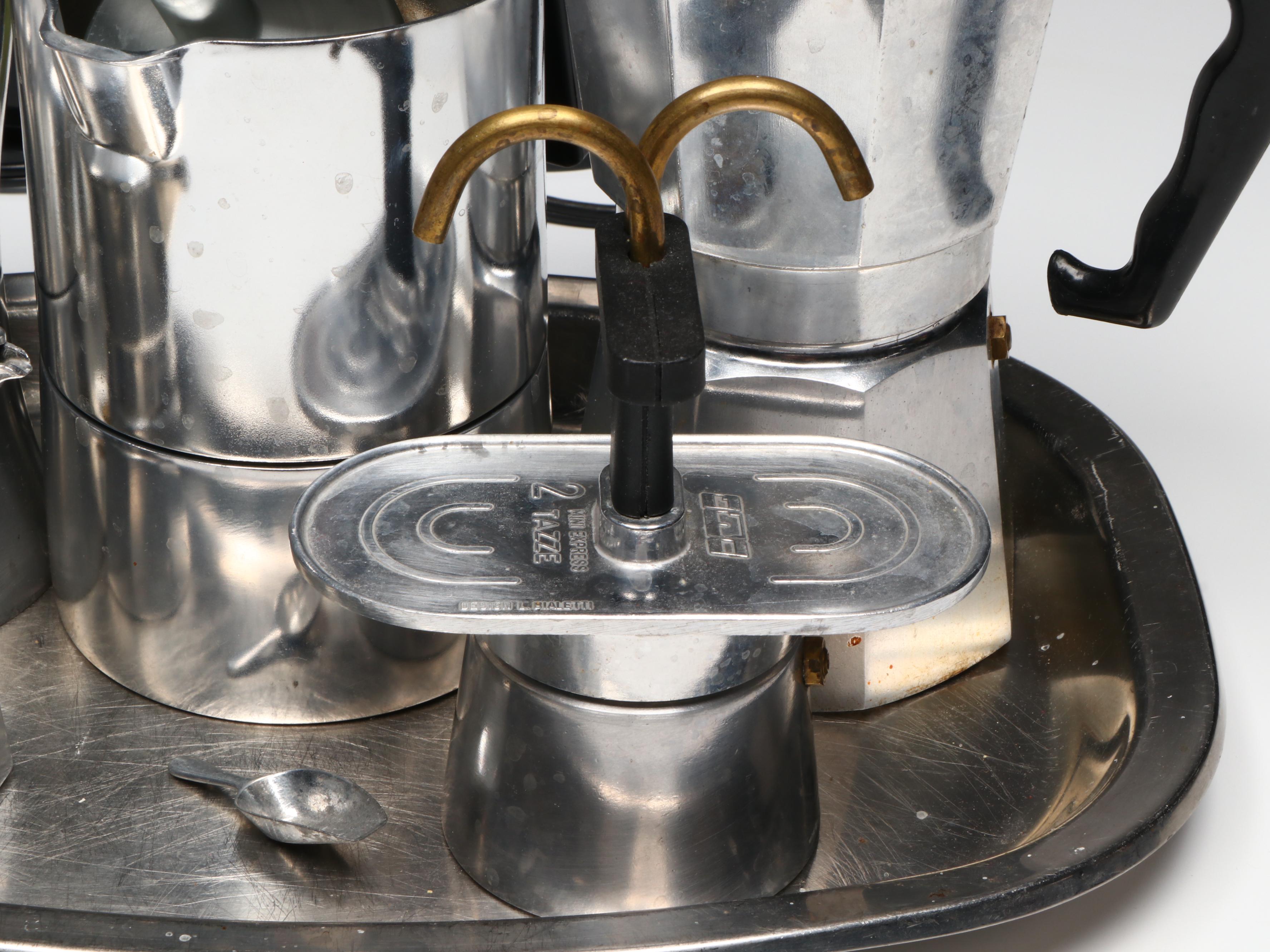 Vesuviana Espresso Maker with Bialetti Mini Express and Other Moka Pots