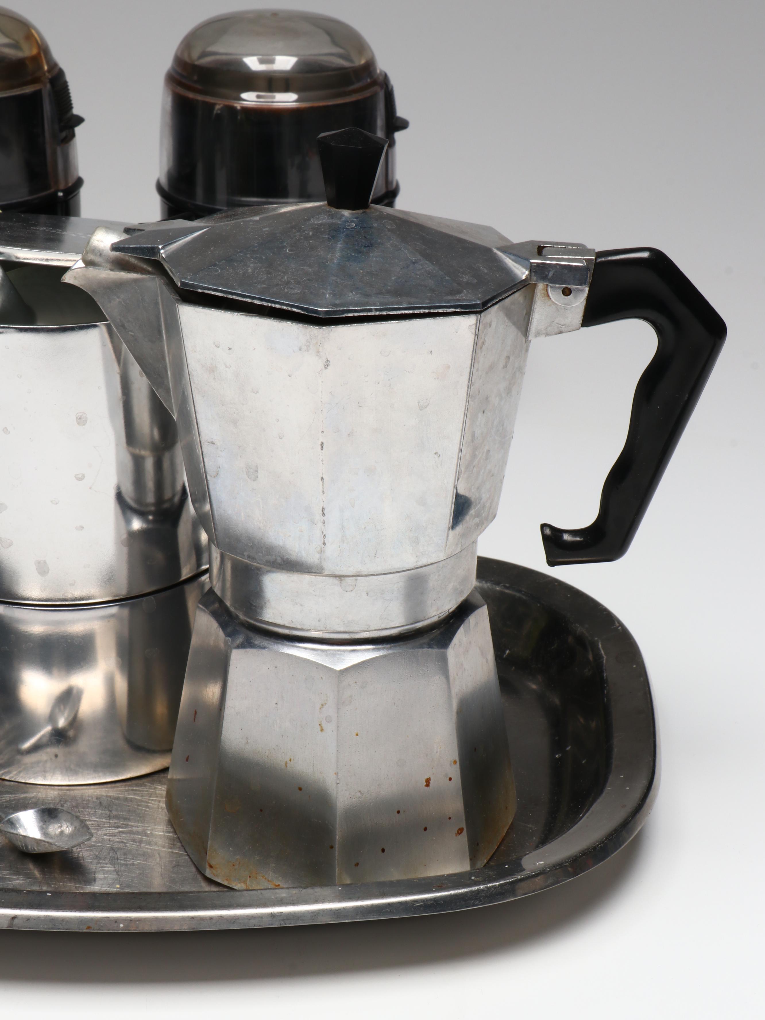 Vesuviana Espresso Maker with Bialetti Mini Express and Other Moka Pots