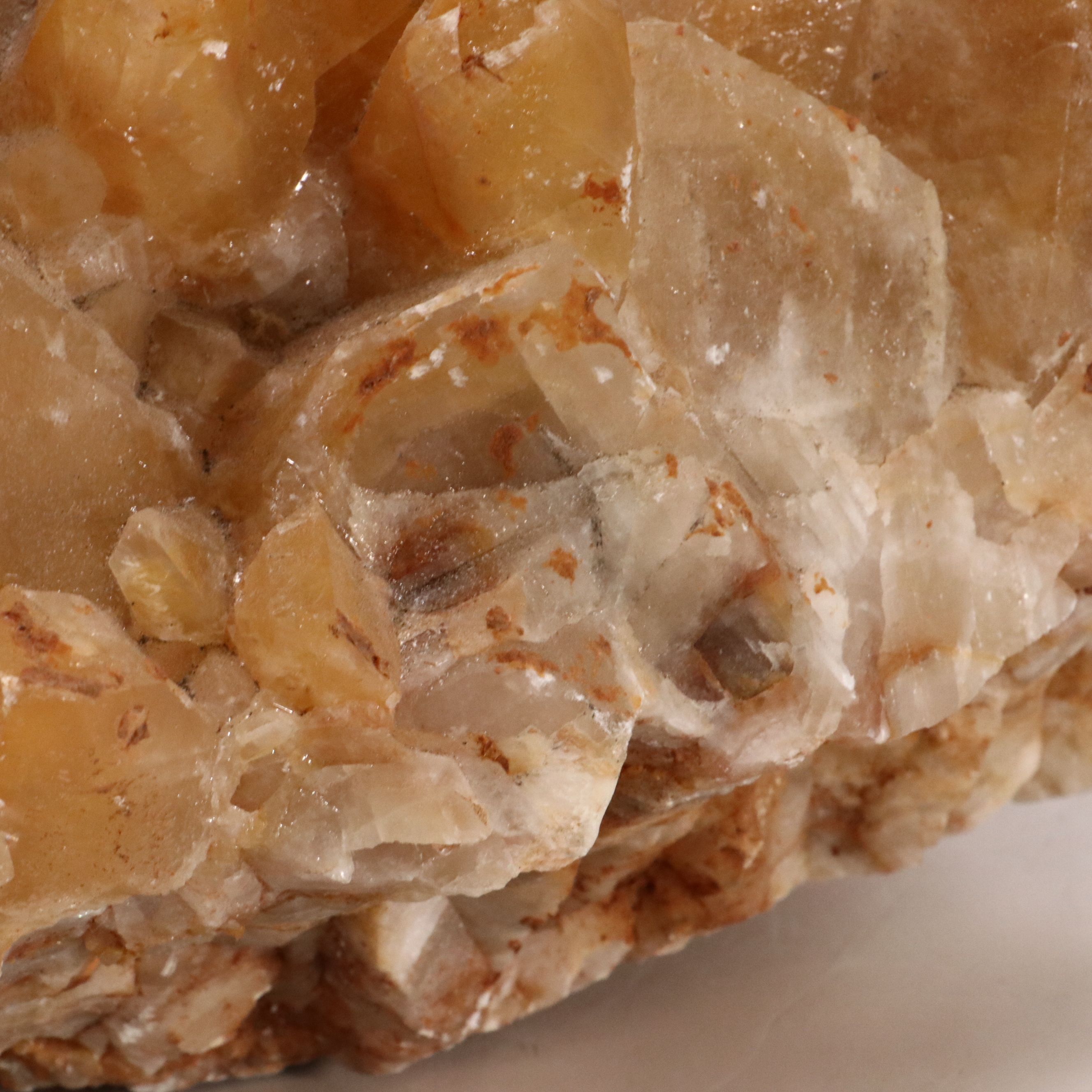 Orange Dogtooth Calcite Specimen