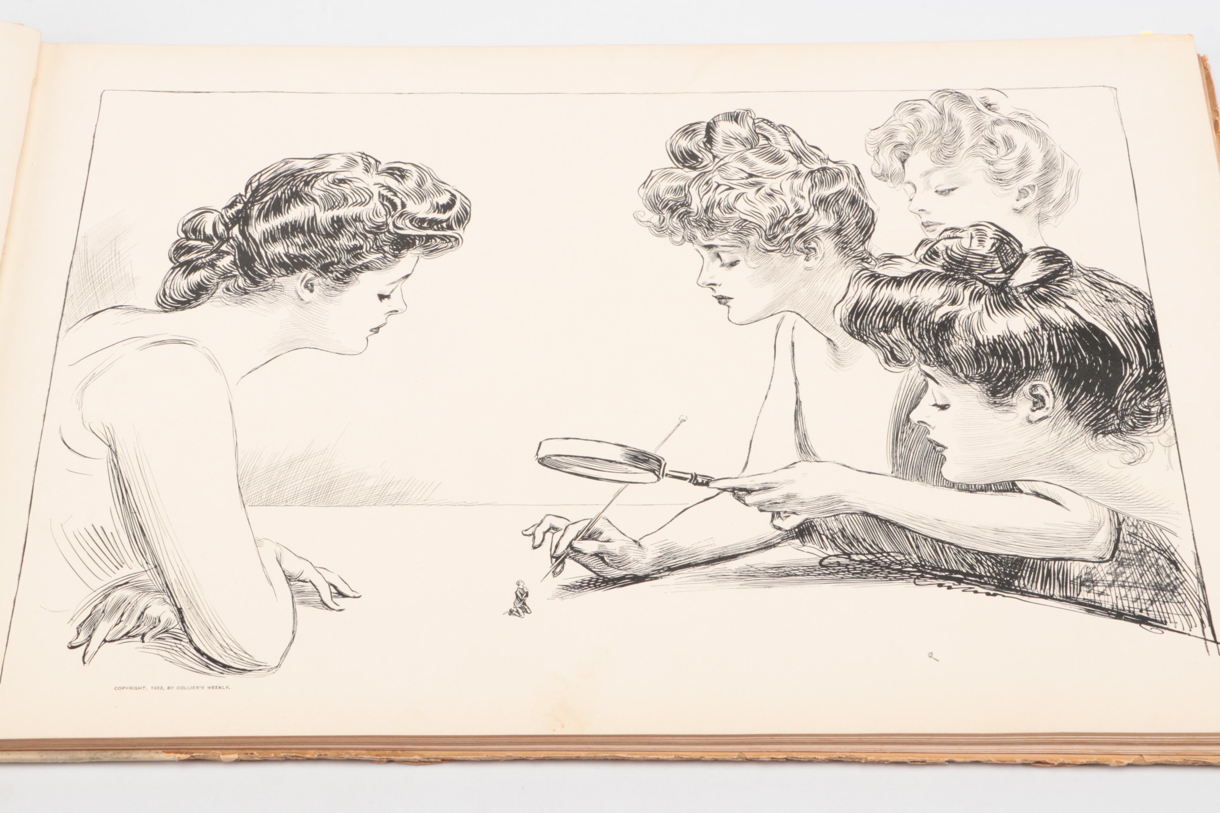 First Edition "Eighty Drawings Including the Weaker Sex" by Charles Dana Gibson