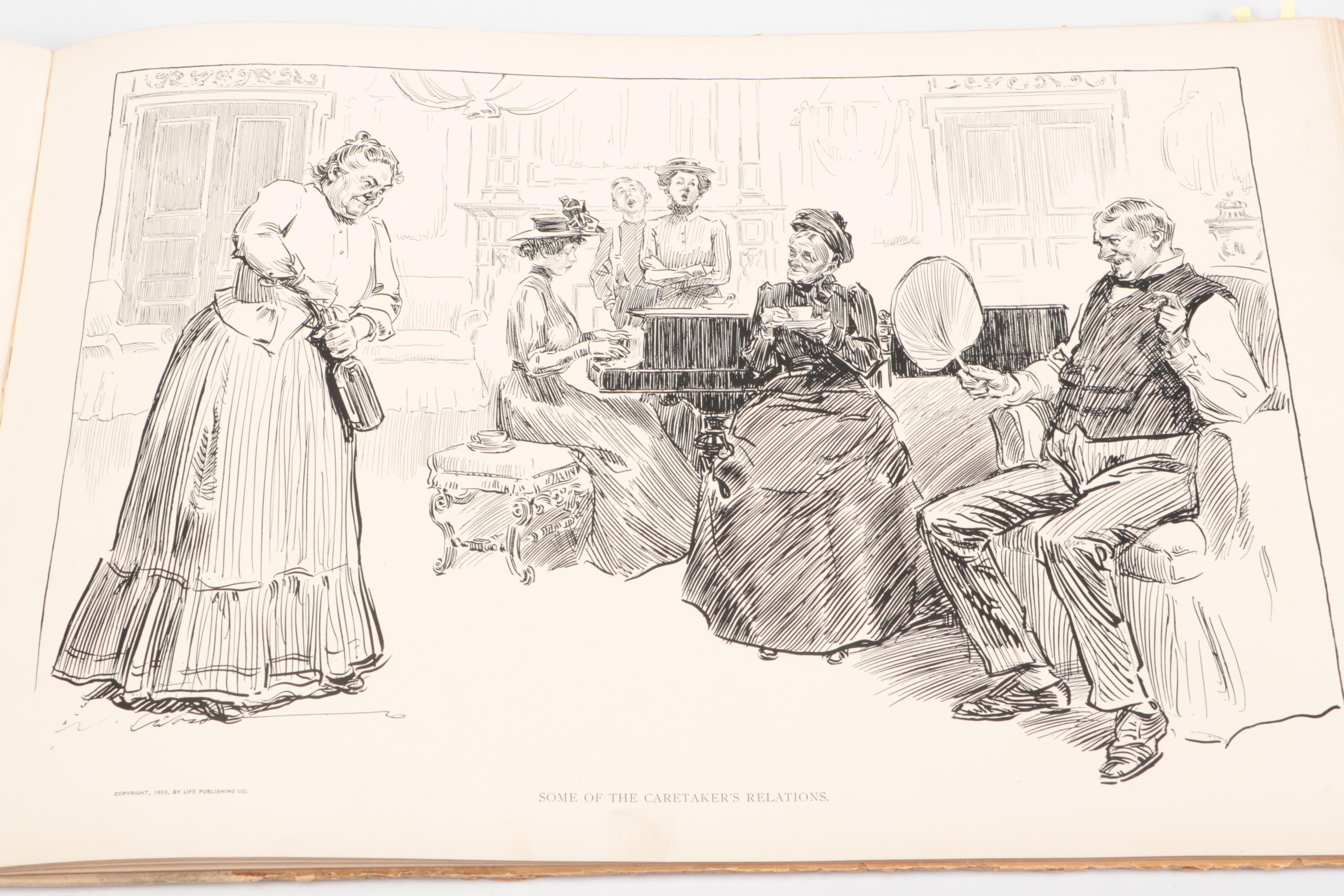 First Edition "Eighty Drawings Including the Weaker Sex" by Charles Dana Gibson