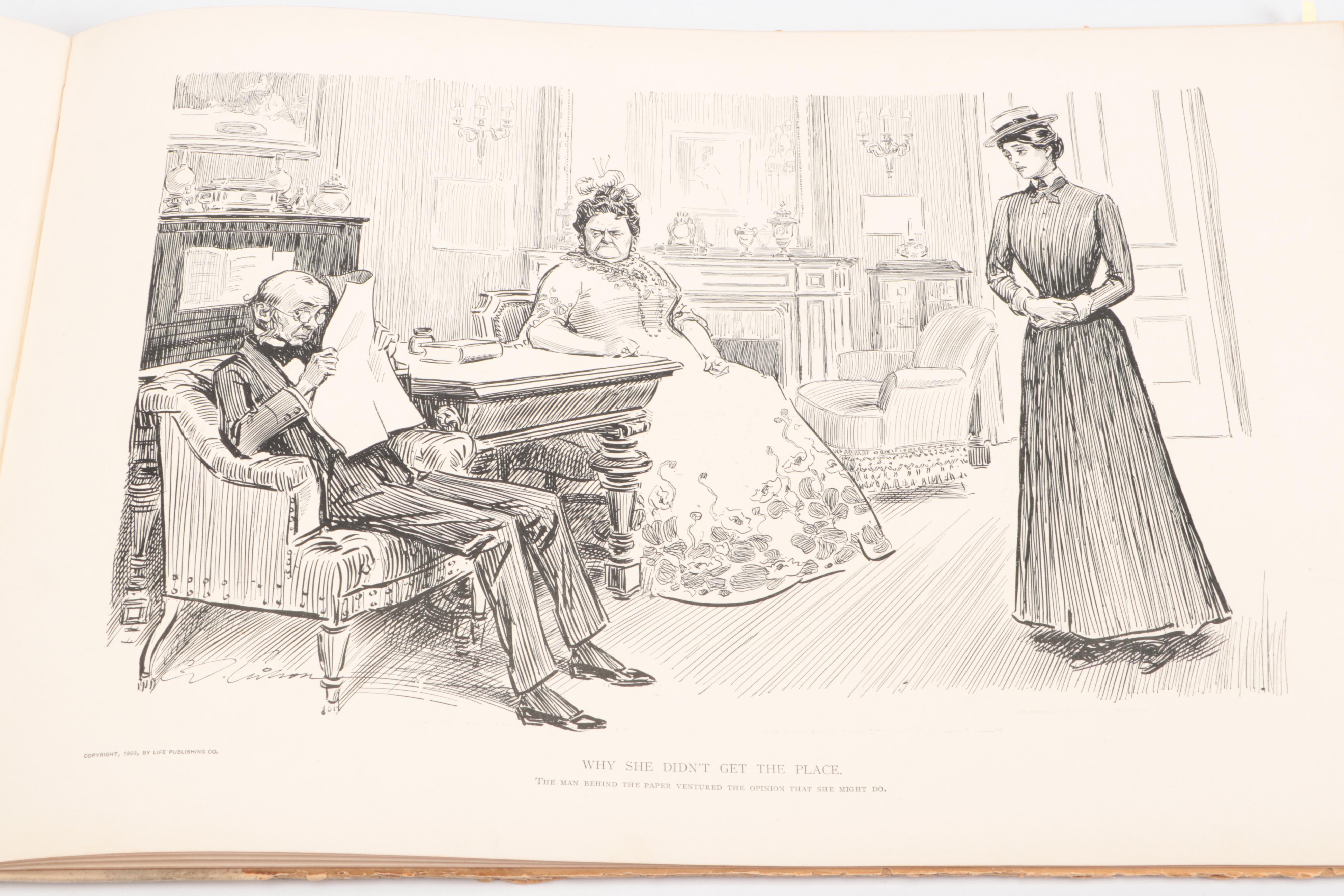 First Edition "Eighty Drawings Including the Weaker Sex" by Charles Dana Gibson